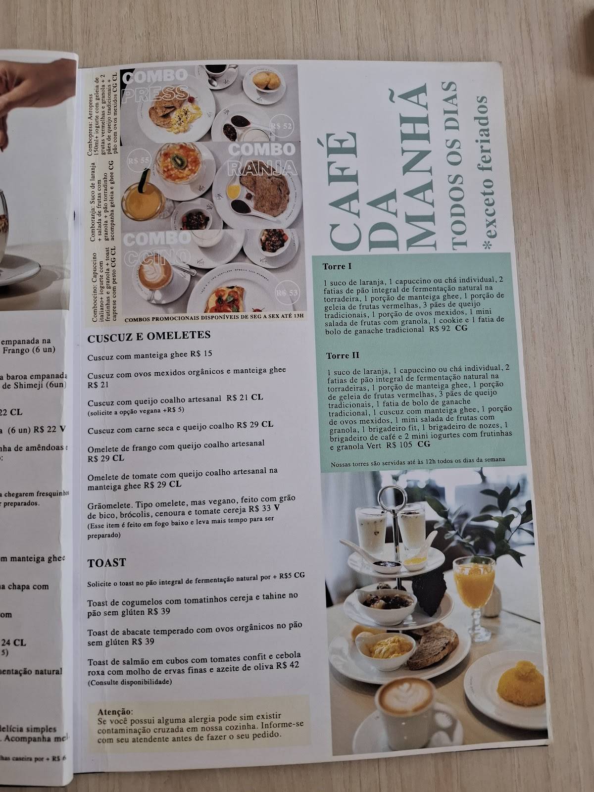 Carta de Vert Café