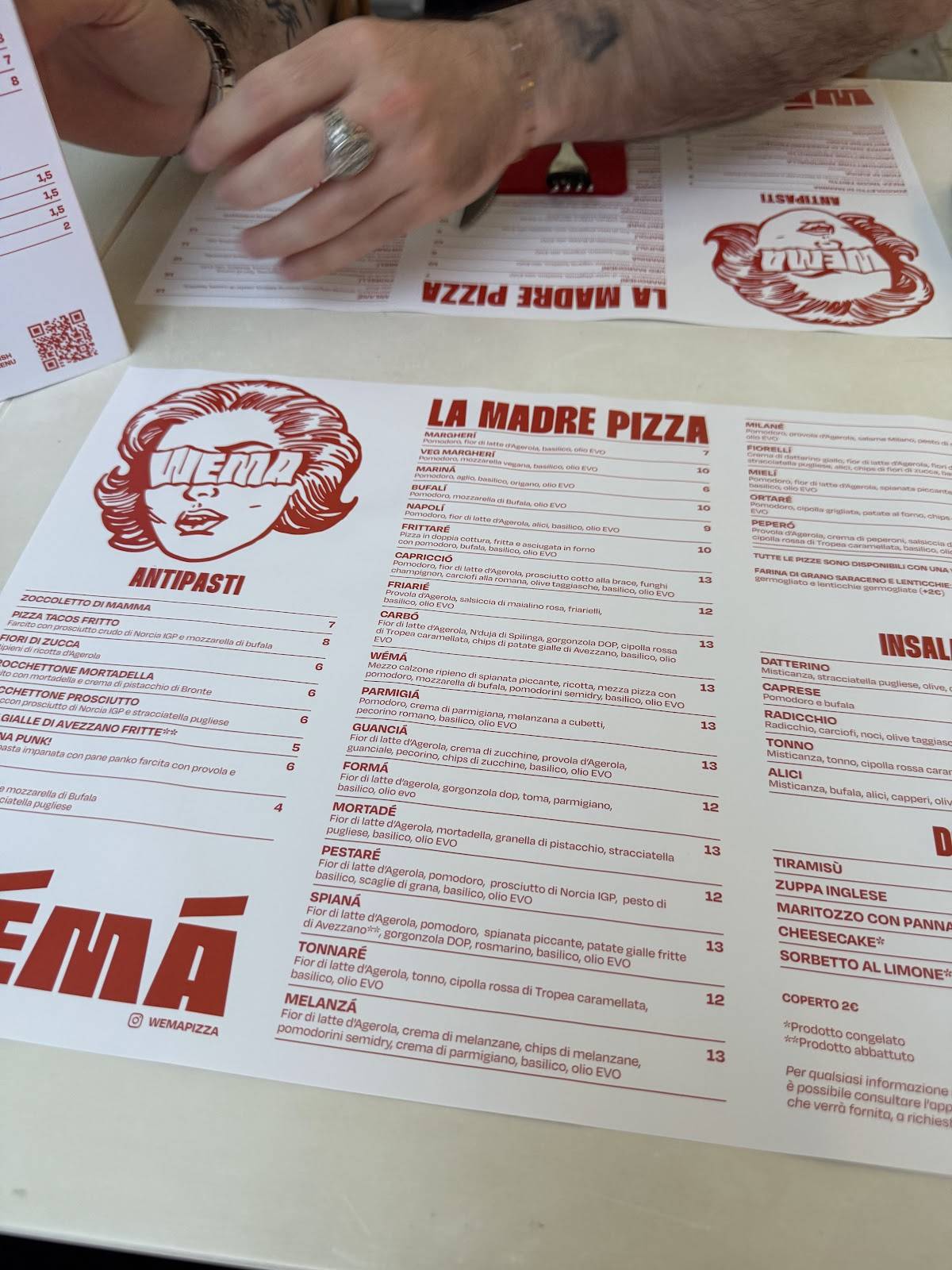 Menu di Wémá - Bogino 