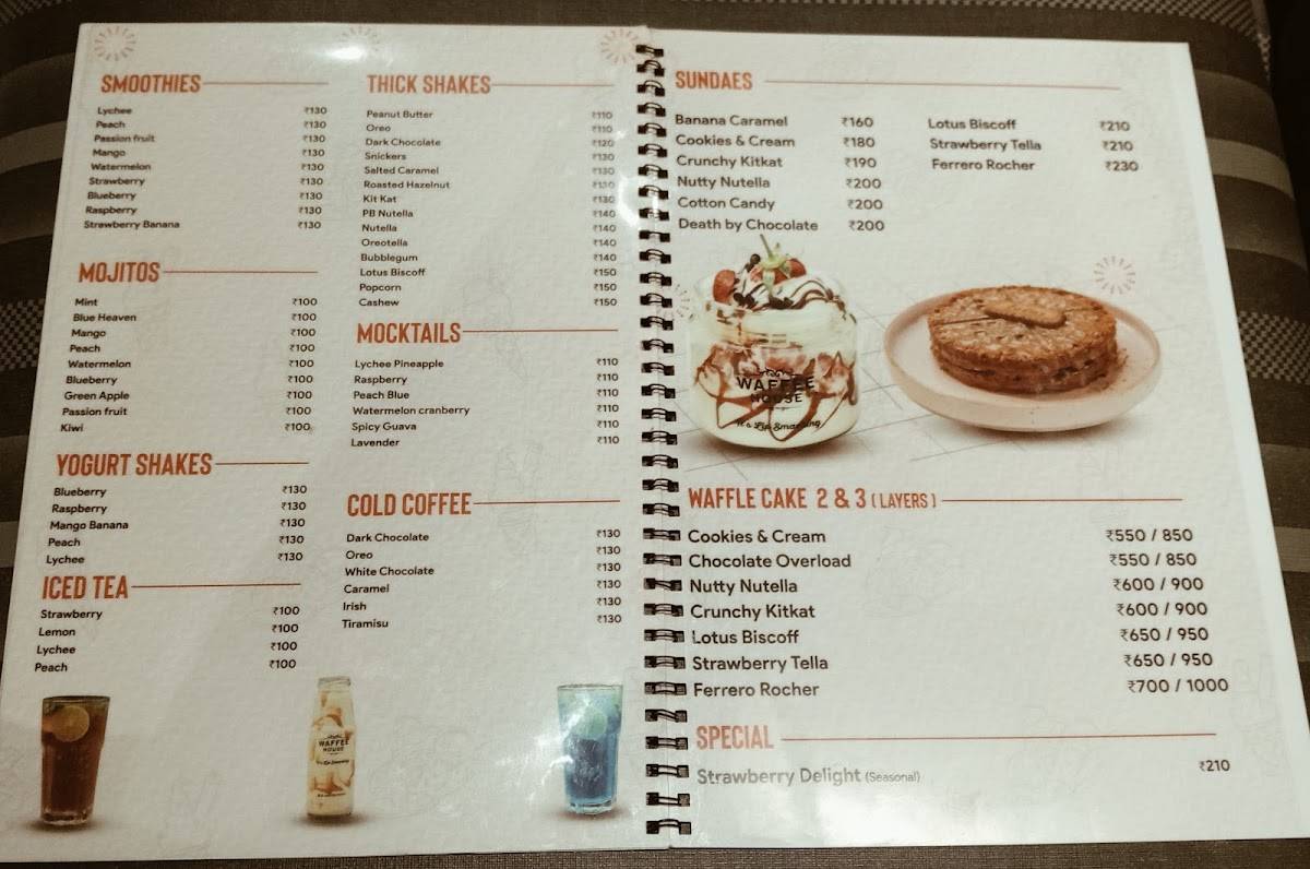 Waffee House Thrissur menu