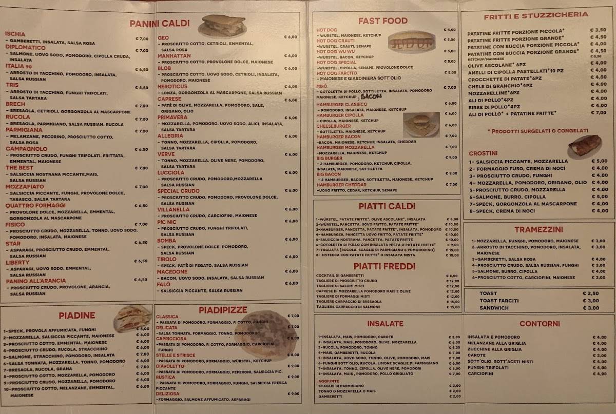 Menu di Wast Coast Pub 