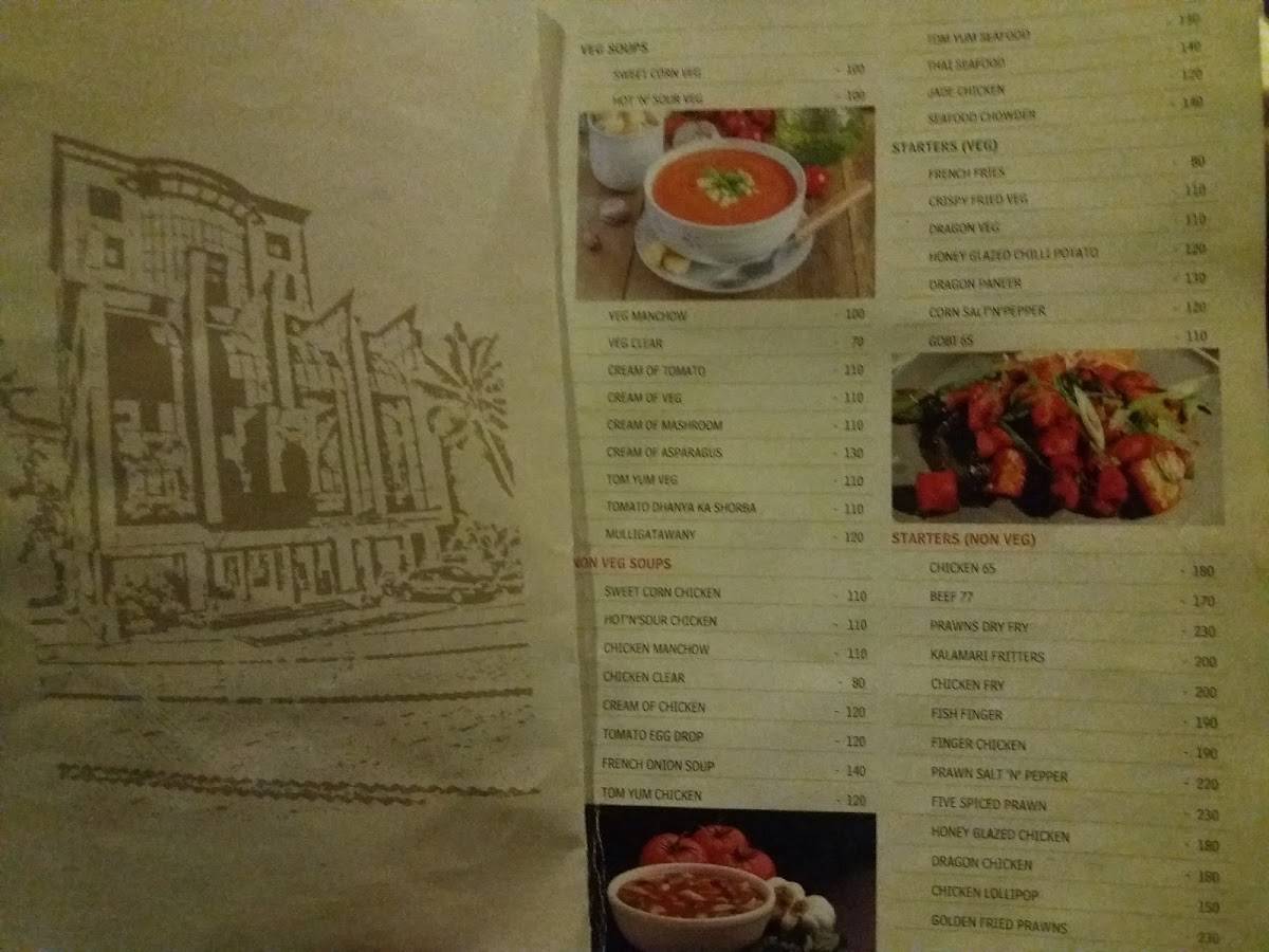 White Gate Residency menu