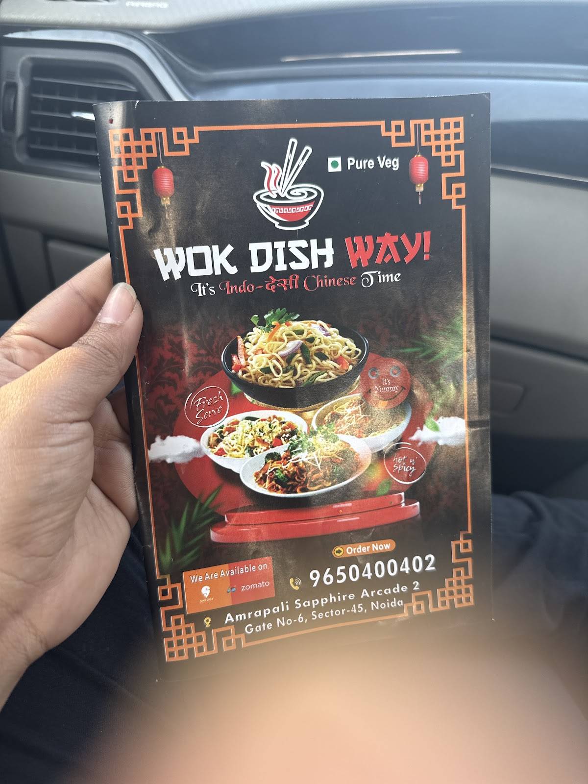 Wok Dish Way! - Best Chinese and Momos, First Car Dining Restaurant in Noida menu