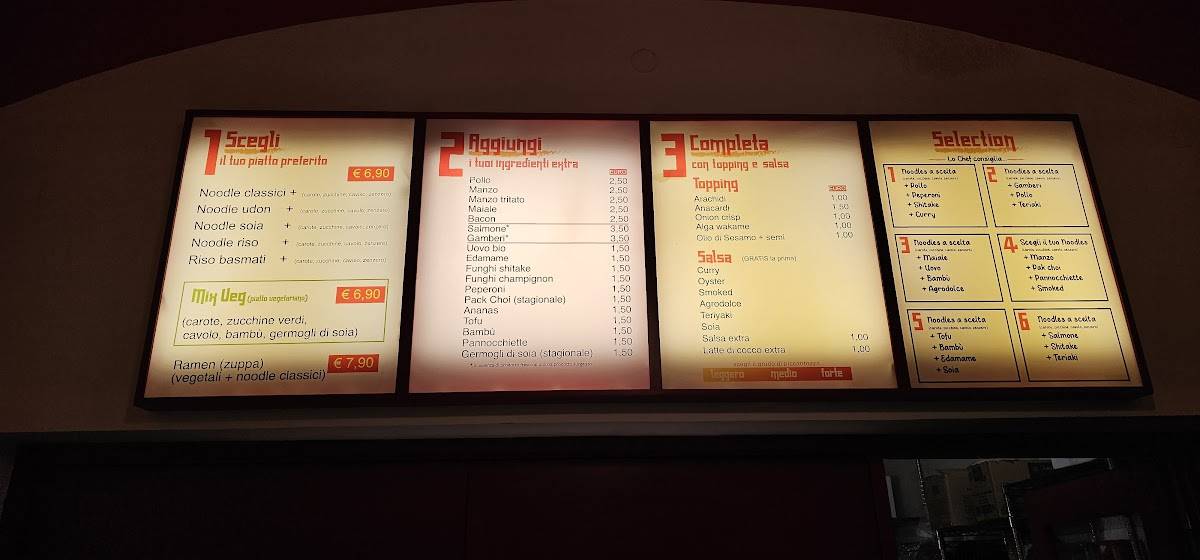 Menu di Wok One 