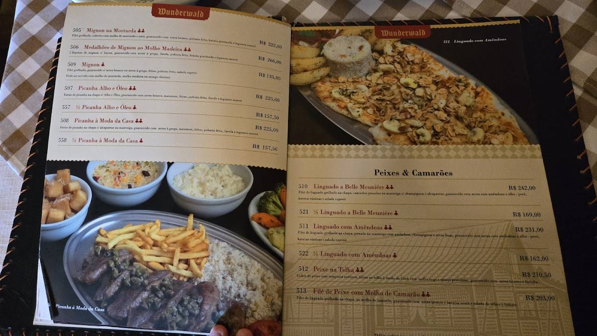 Wunderwald cardápio