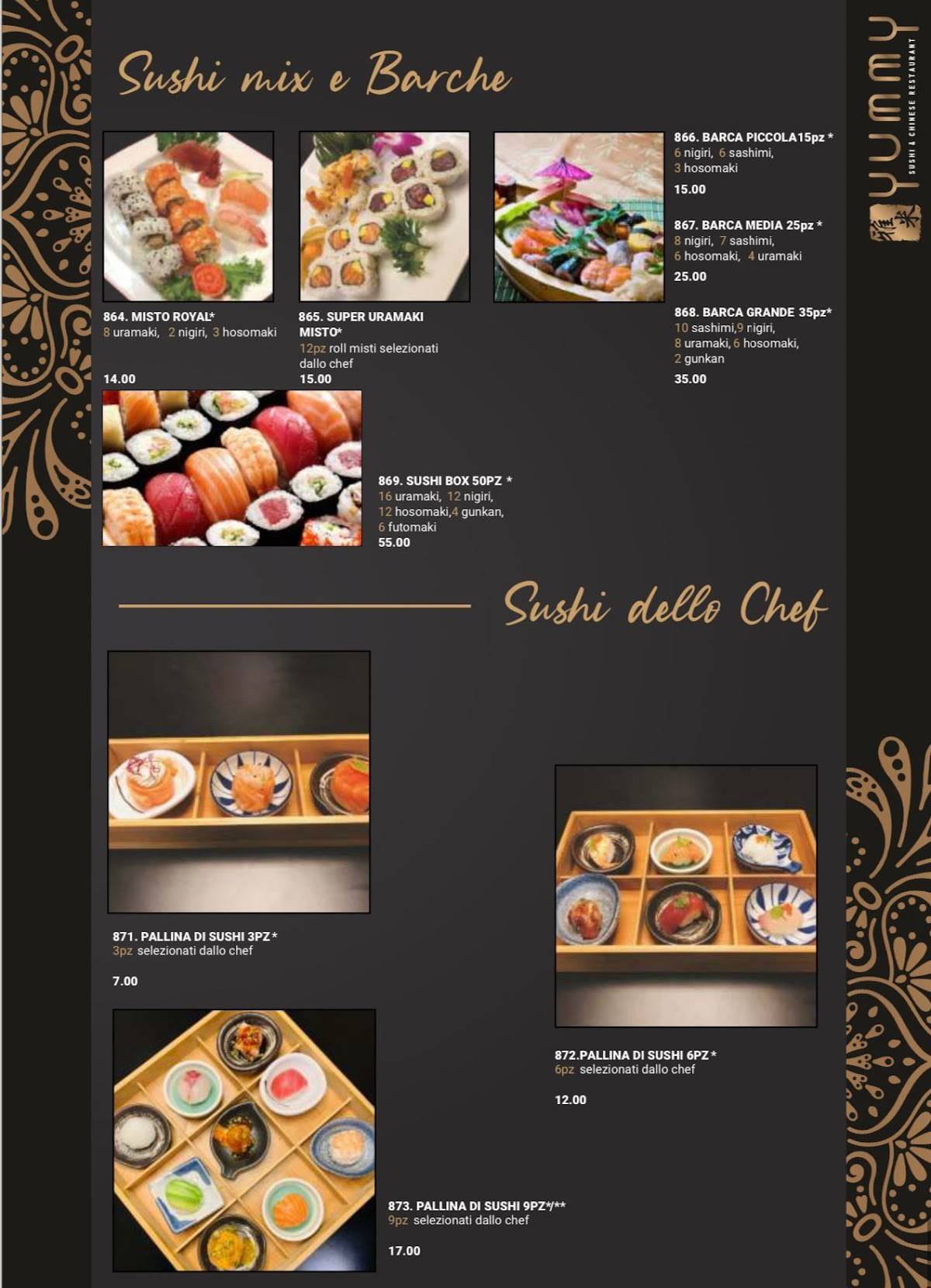 Menu di Yummy Ristorante 