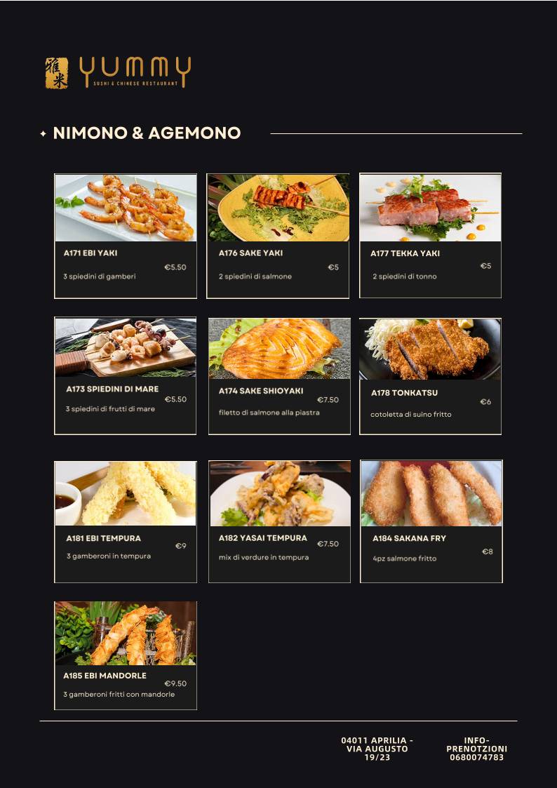 Menu di Yummy Ristorante 