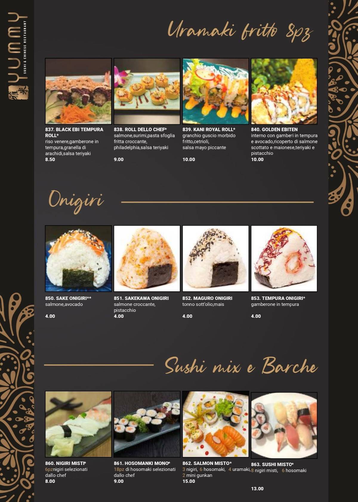 Menu di Yummy Ristorante 