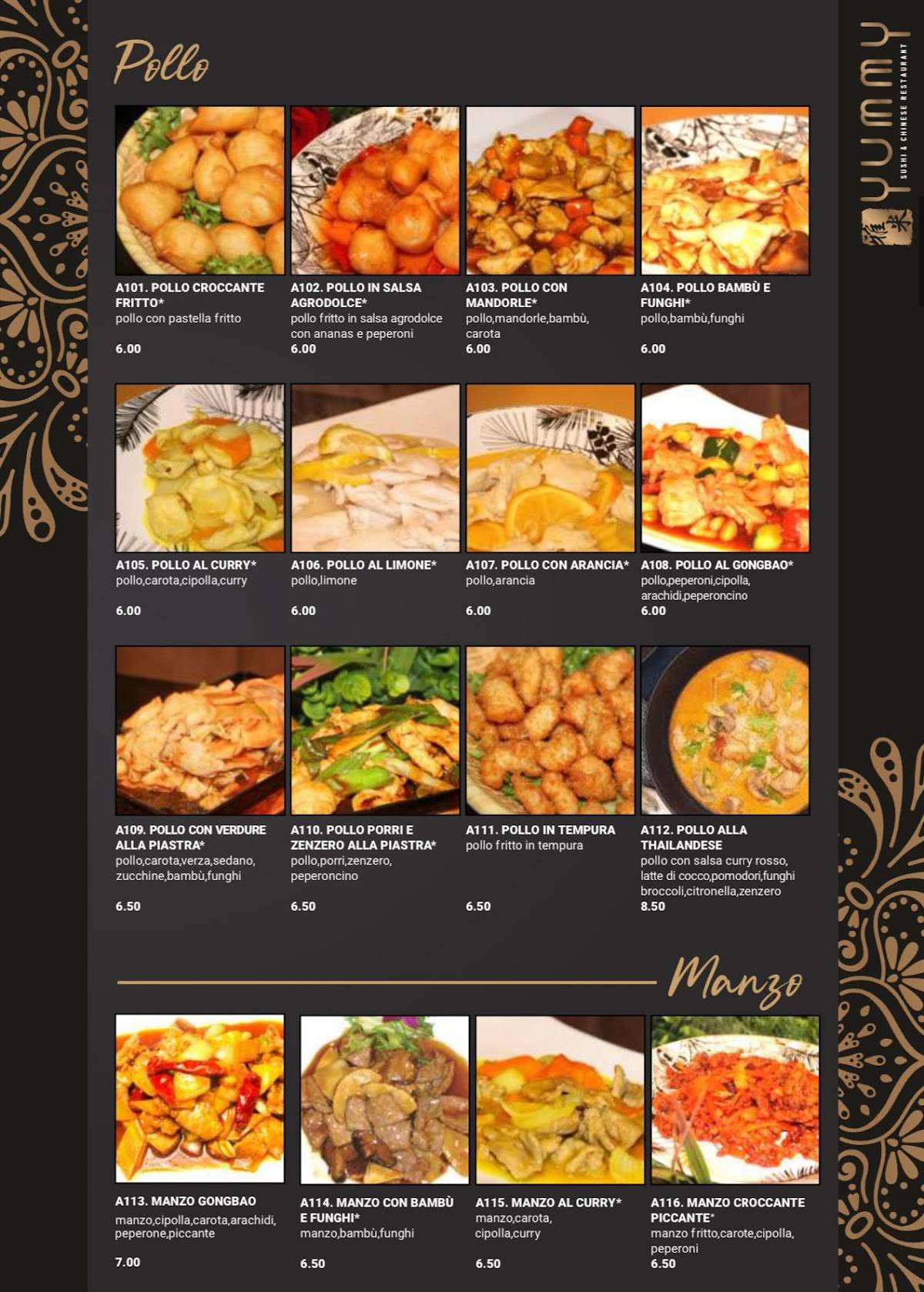 Menu di Yummy Ristorante 