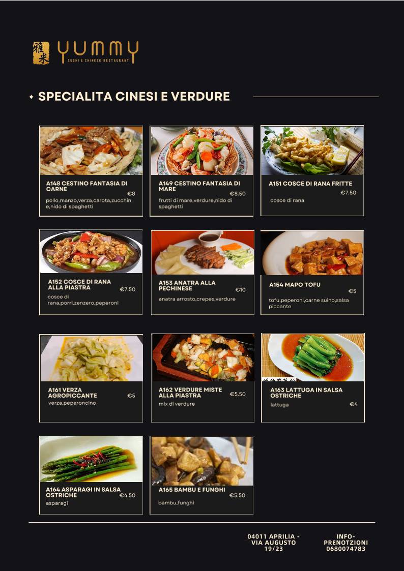 Menu di Yummy Ristorante 