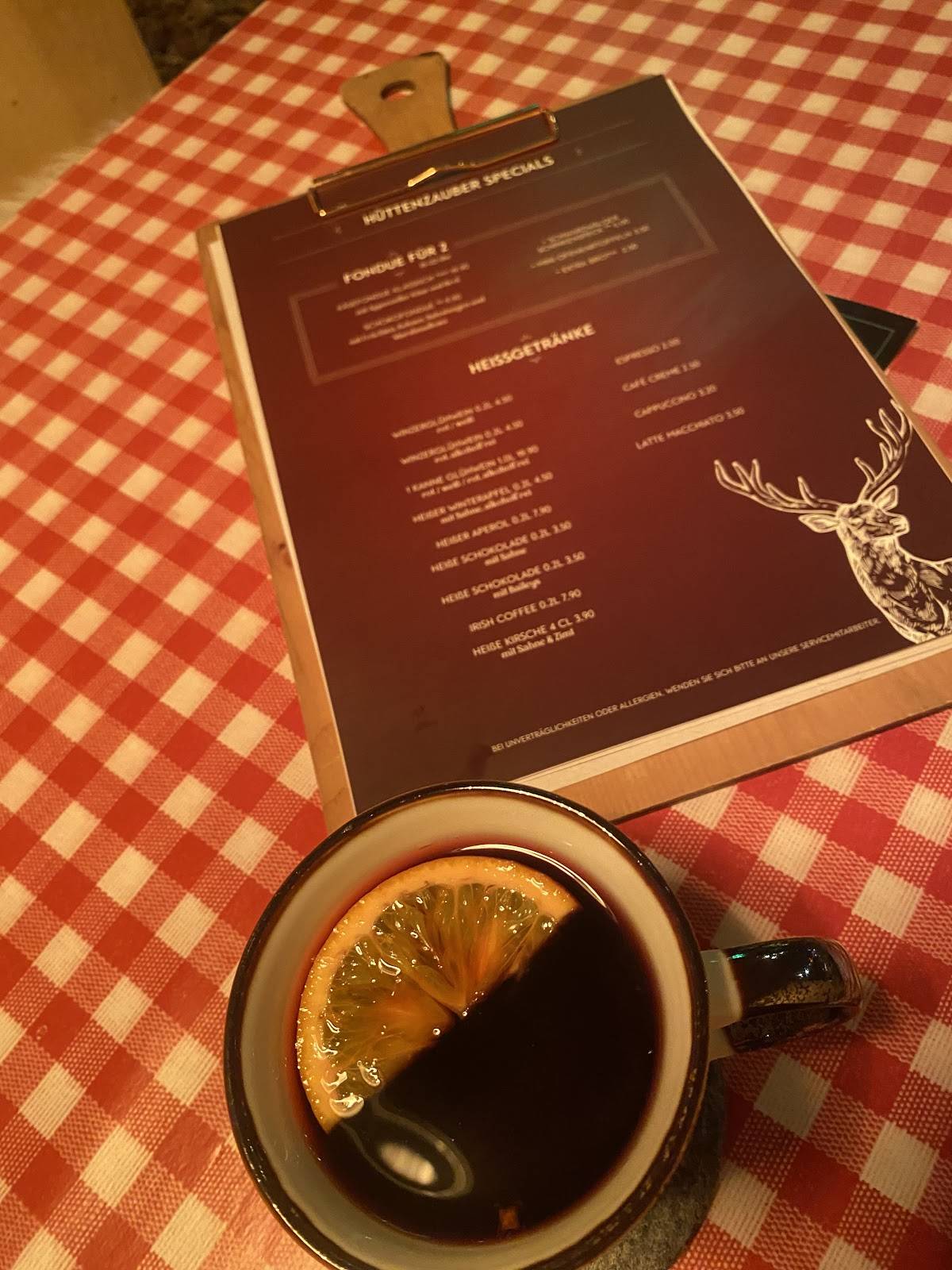 Menu de Zäpfle Bar