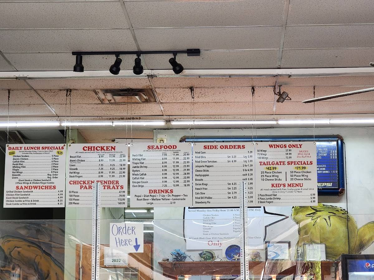 Menu at Zeb's Seafood & Chicken restaurant, Columbus, Warm Springs Rd ...