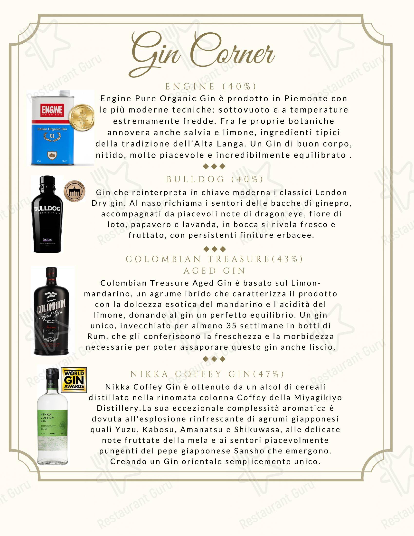 Menu per Zero56 in Roma