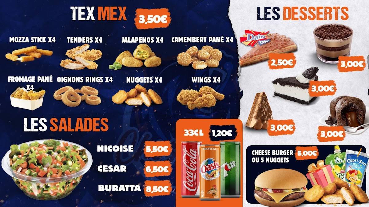 Menu de chez baloo