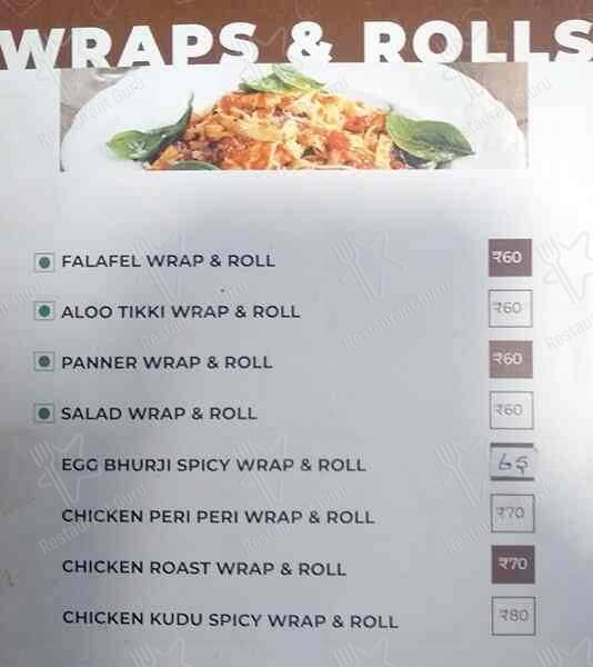 de Café Factory menu