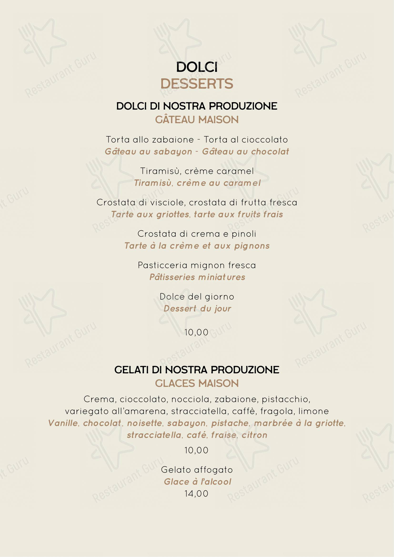 Menu bar per Checco Er Carettiere in Roma