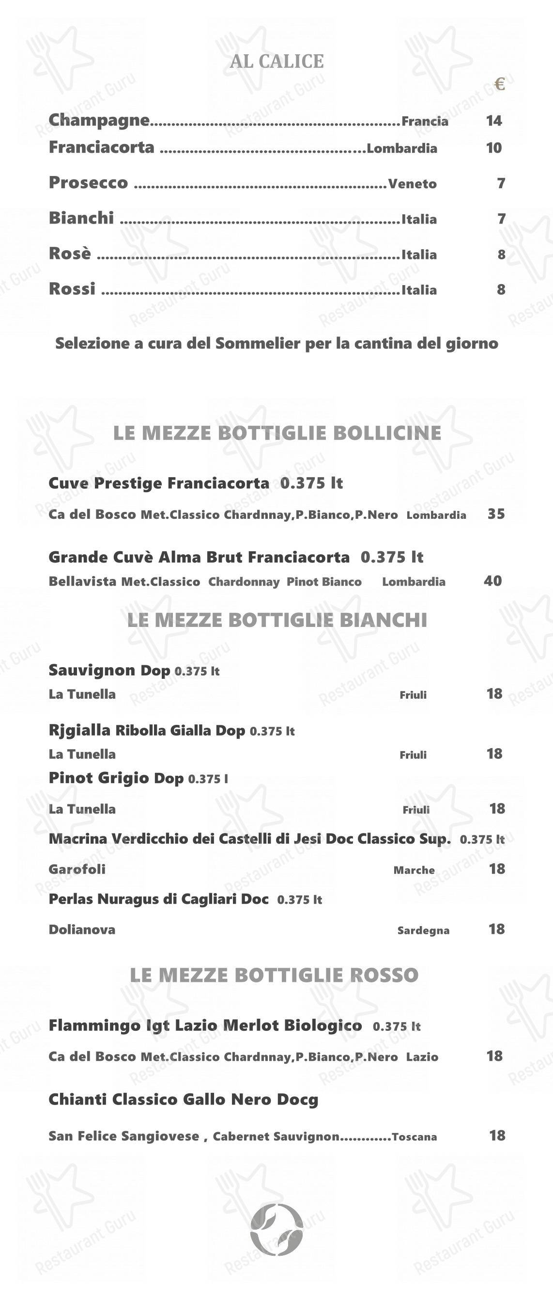 Menu di Ristorante Crab - Menu