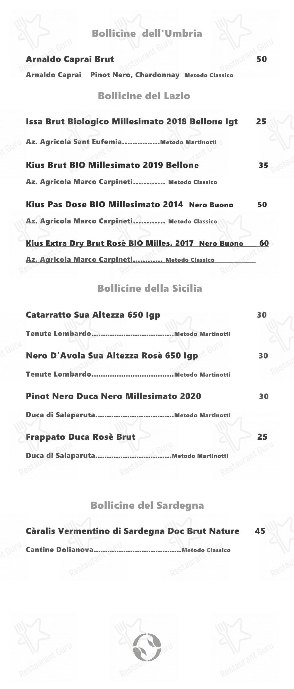 Menu di Ristorante Crab - Menu