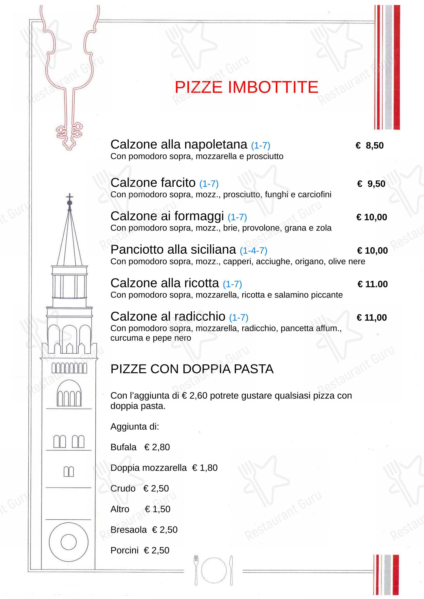 Cremonese in Cremona - Menu