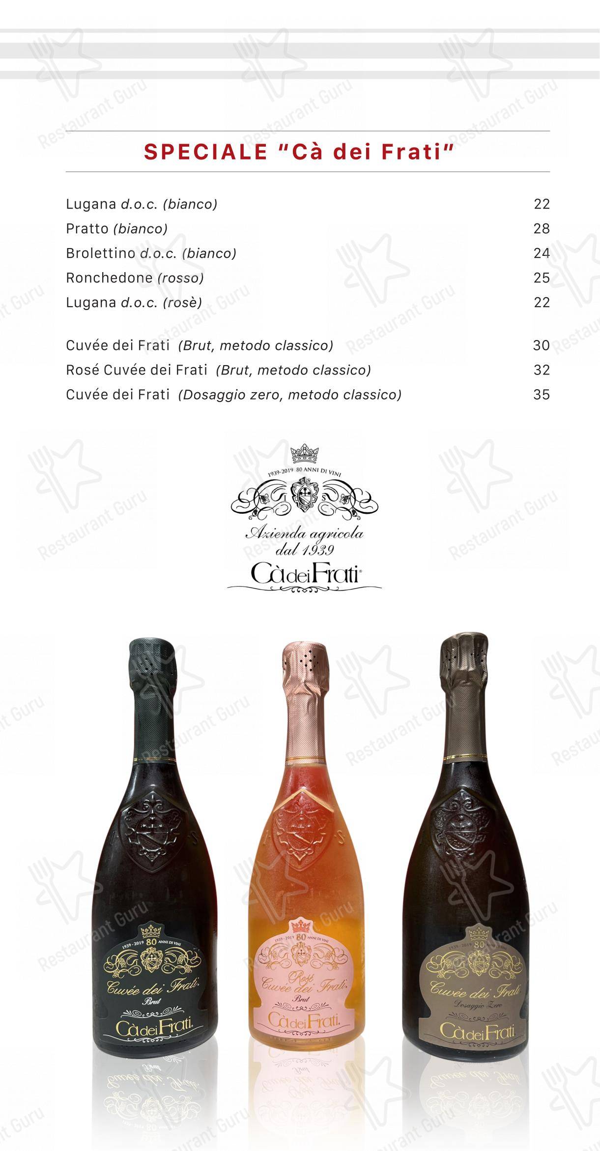 Menu per Extè ristorante