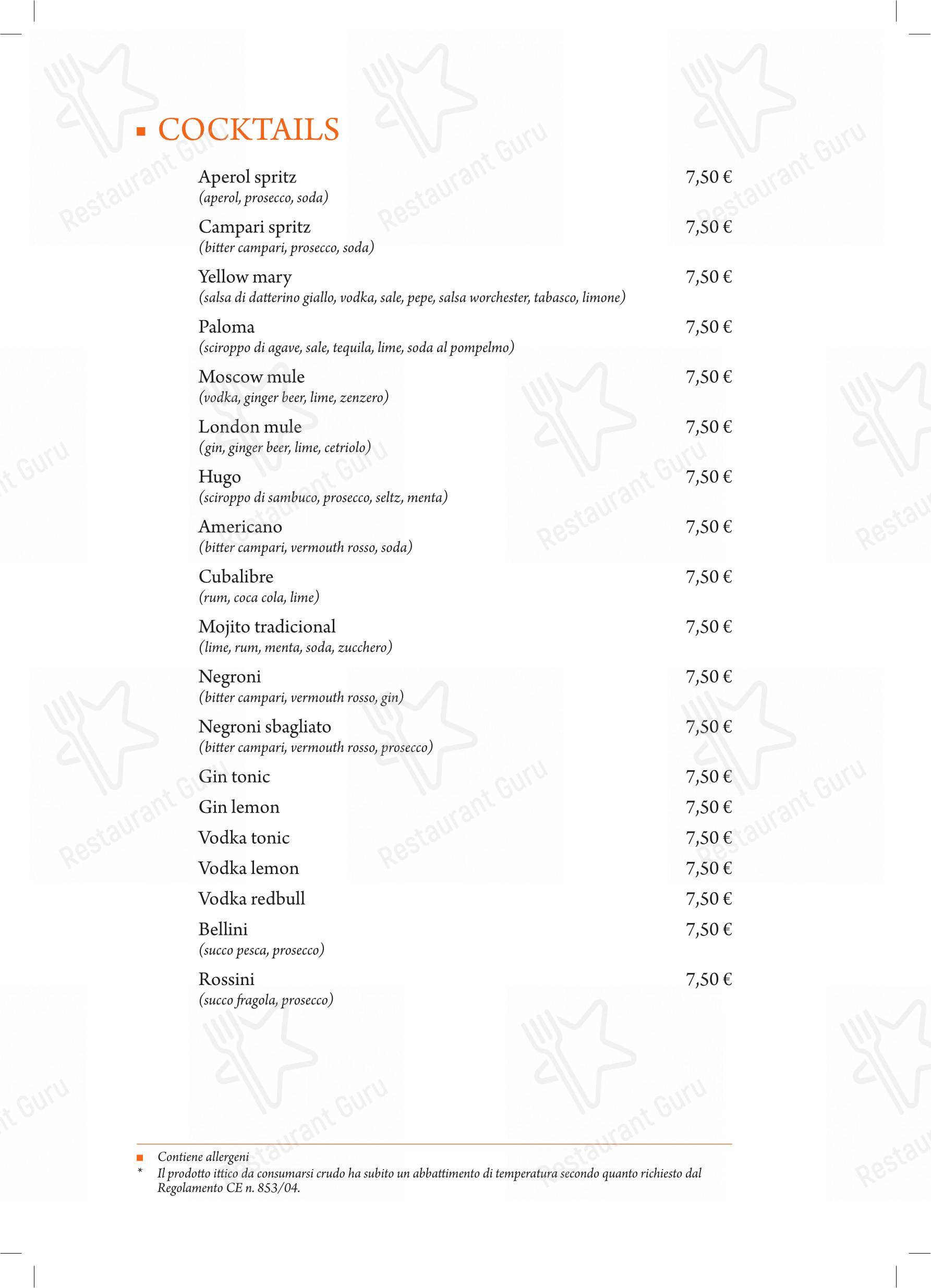 Menu di Il Datterino Giallo - Menu