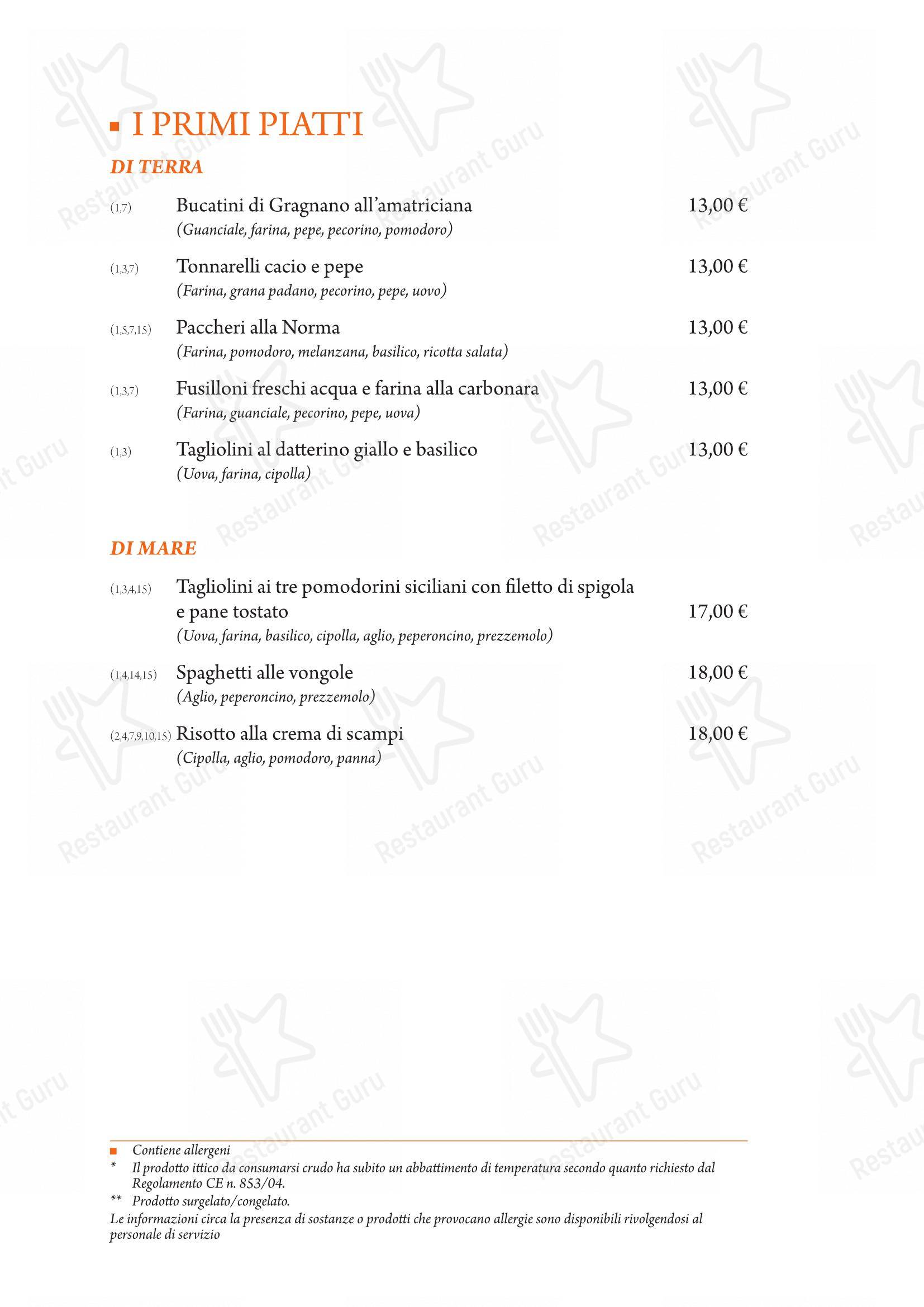 菜单 per Il Datterino Giallo pizzeria