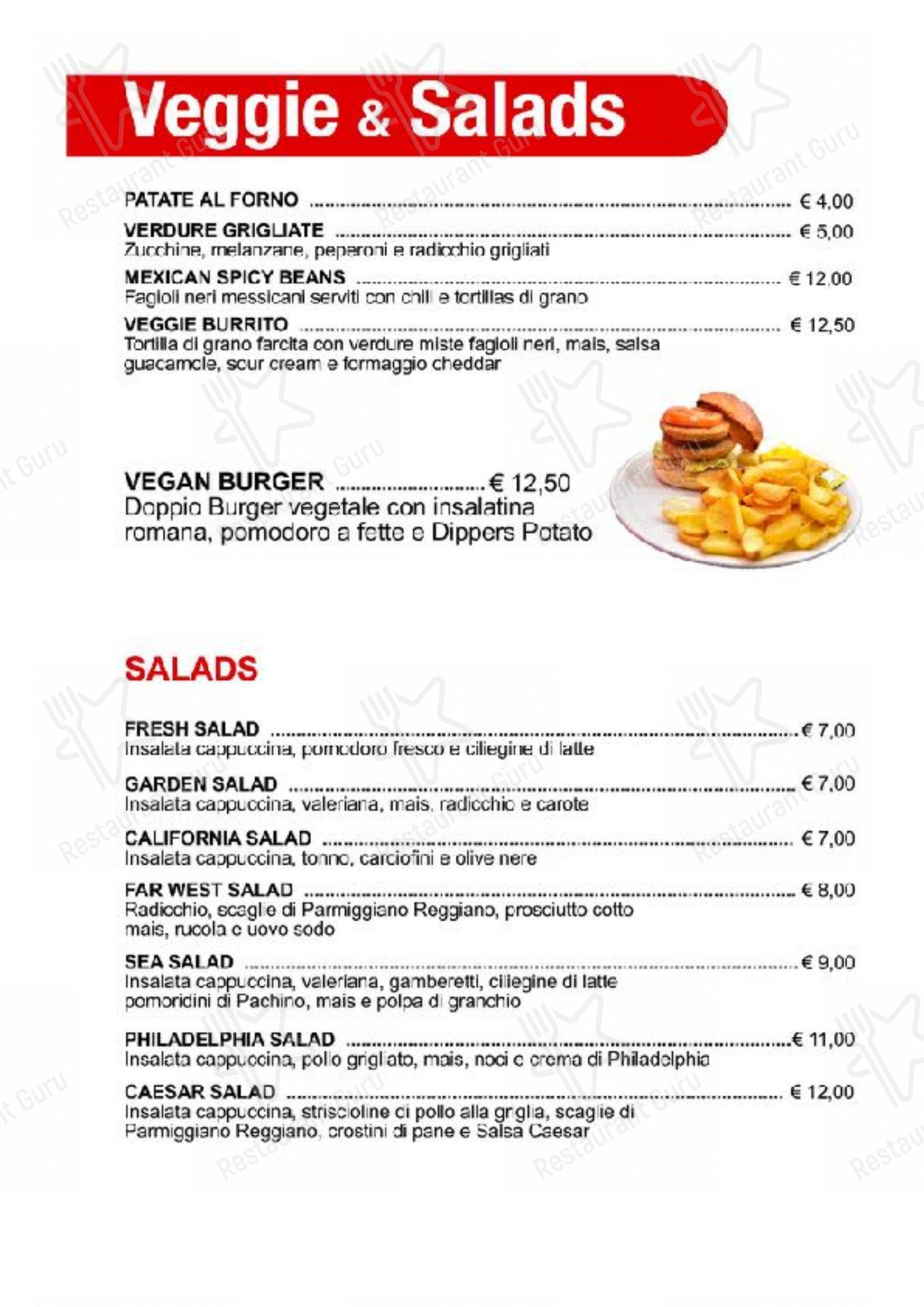 Kill Joy in Roma - Menu