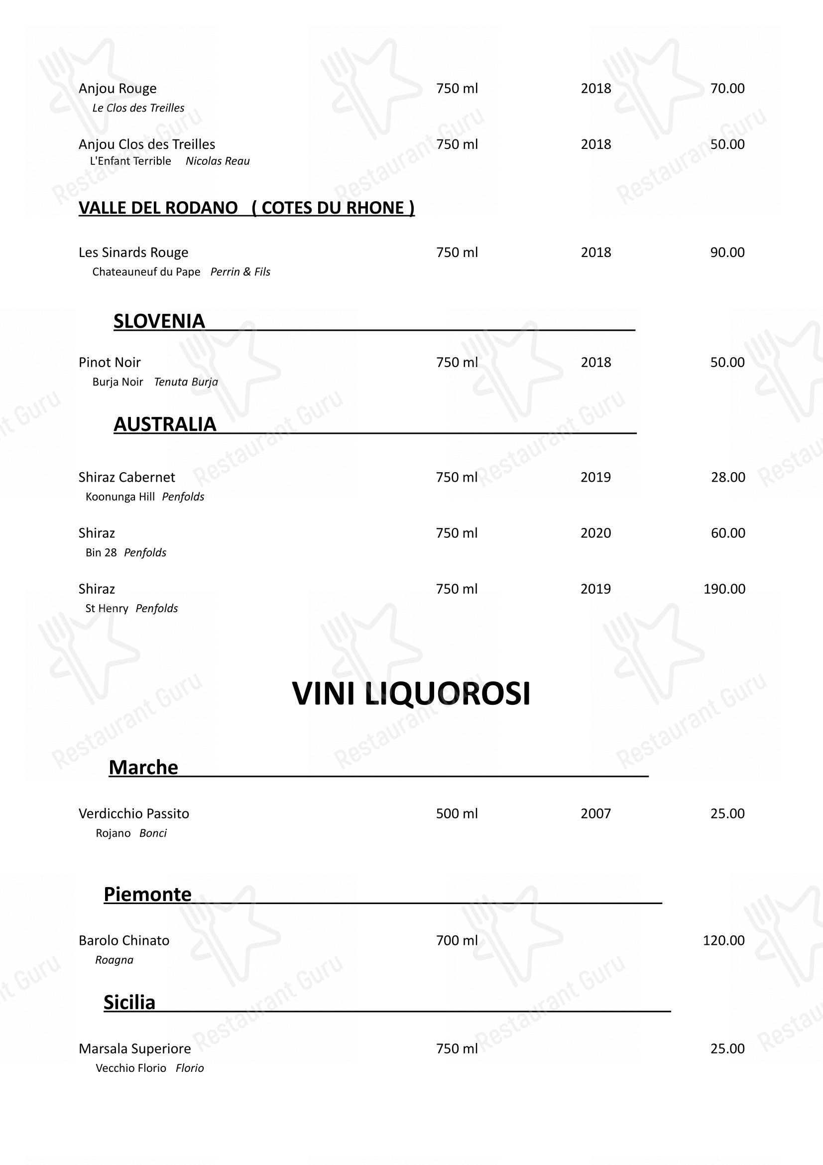 Menu per Ristorante Manhattan pizzeria
