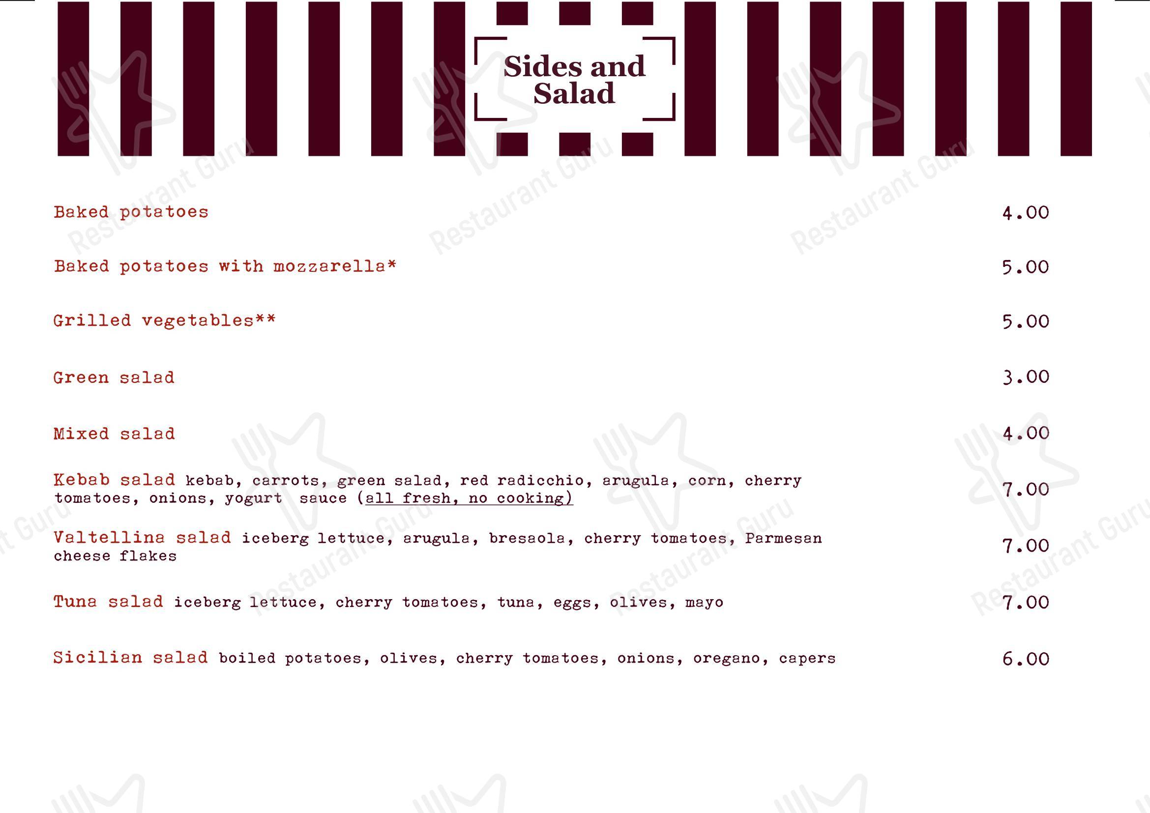 Menu di Mondo Pizza - Menu