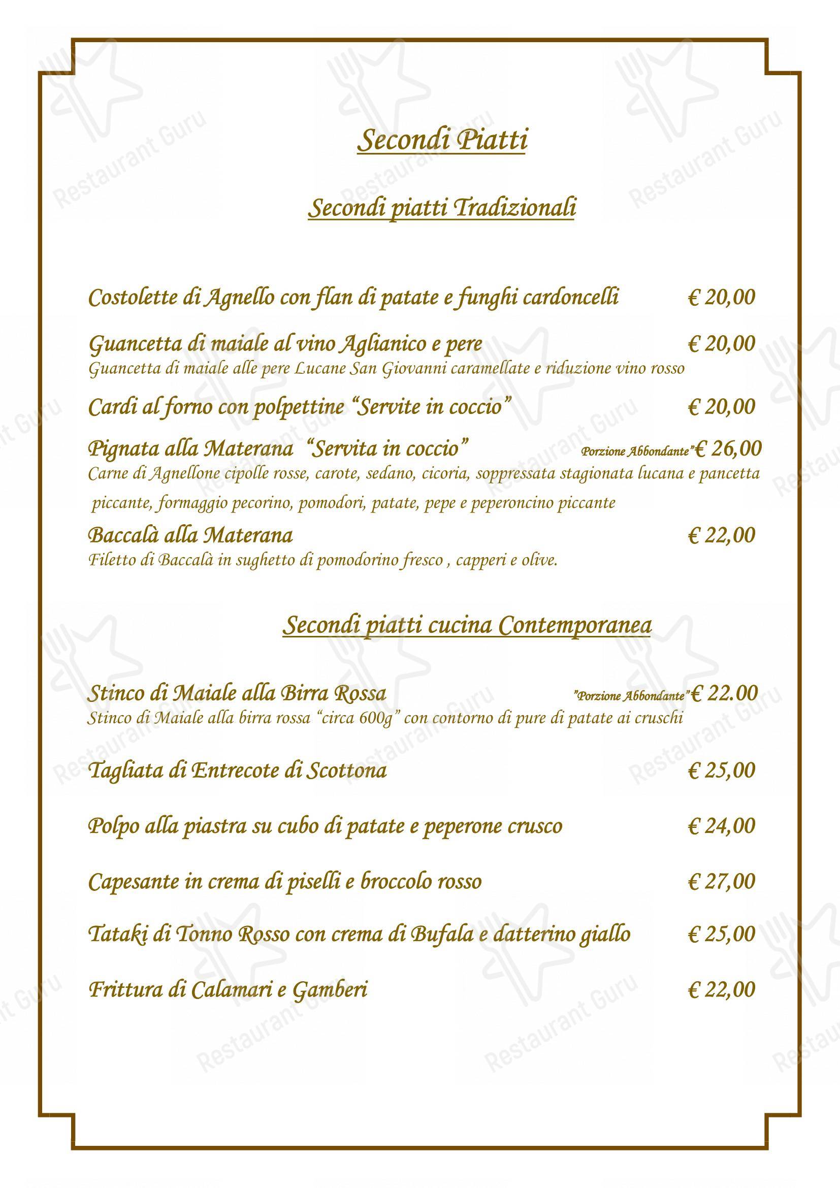 Morgan Restaurant dans Matera - Menu bar