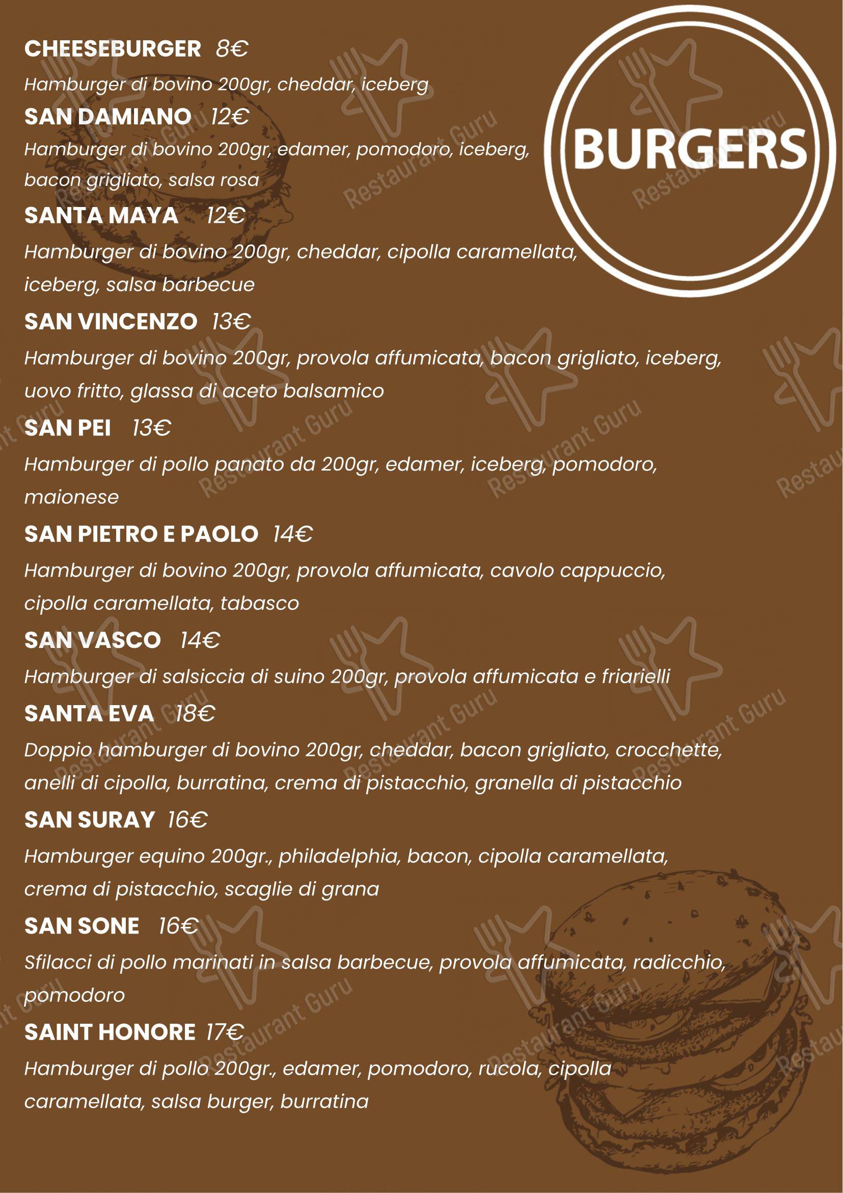 Menu per Papè Pizza|Grill ristorante