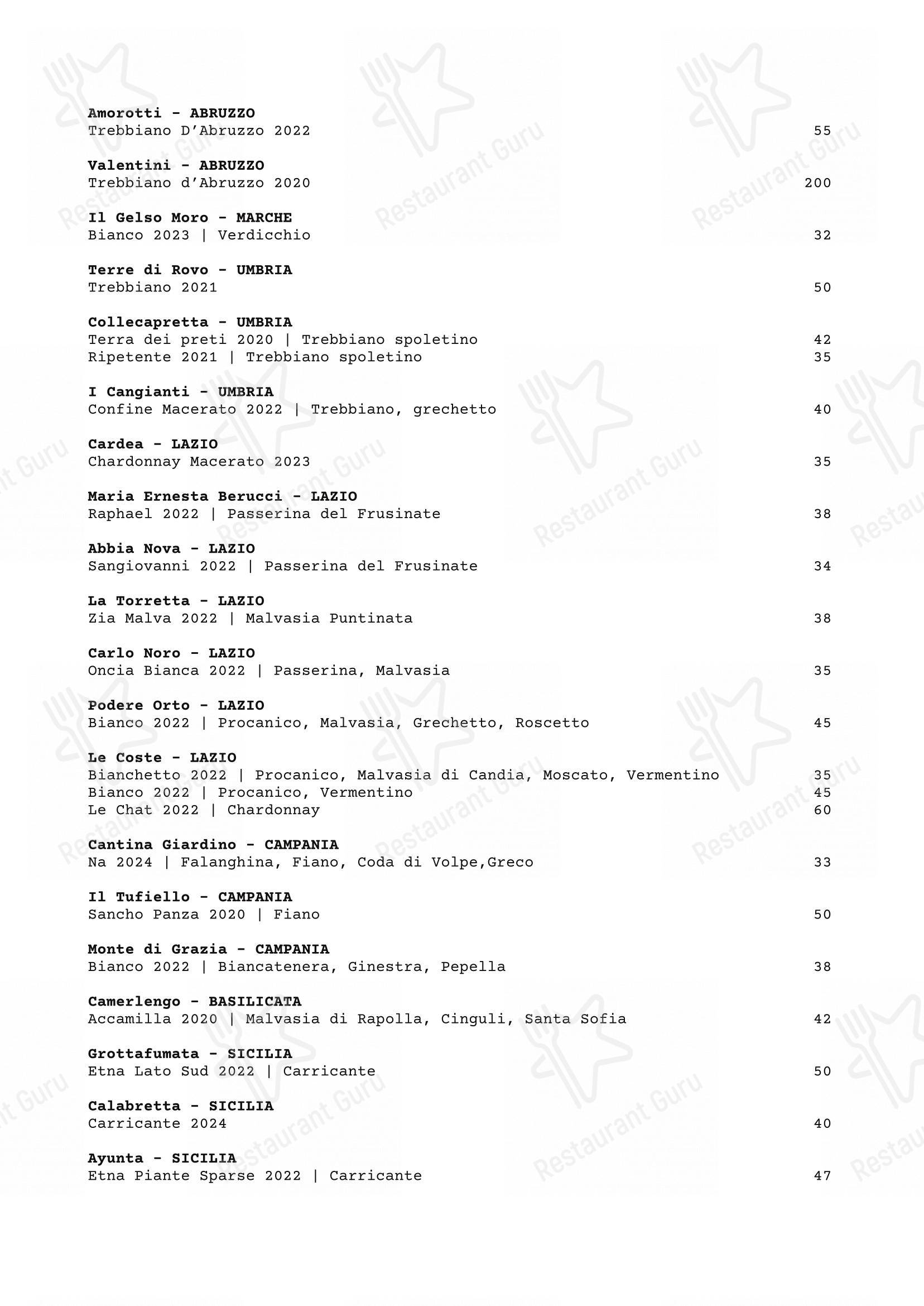 Menu di Pastificio San Lorenzo - Основное меню