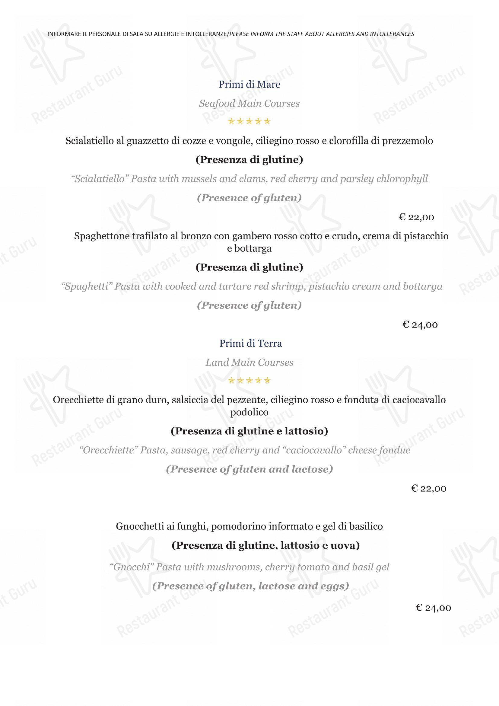 Menu per BV Quarry Rooftop Terrace Matera - Restaurant Garden Inn pub & bar