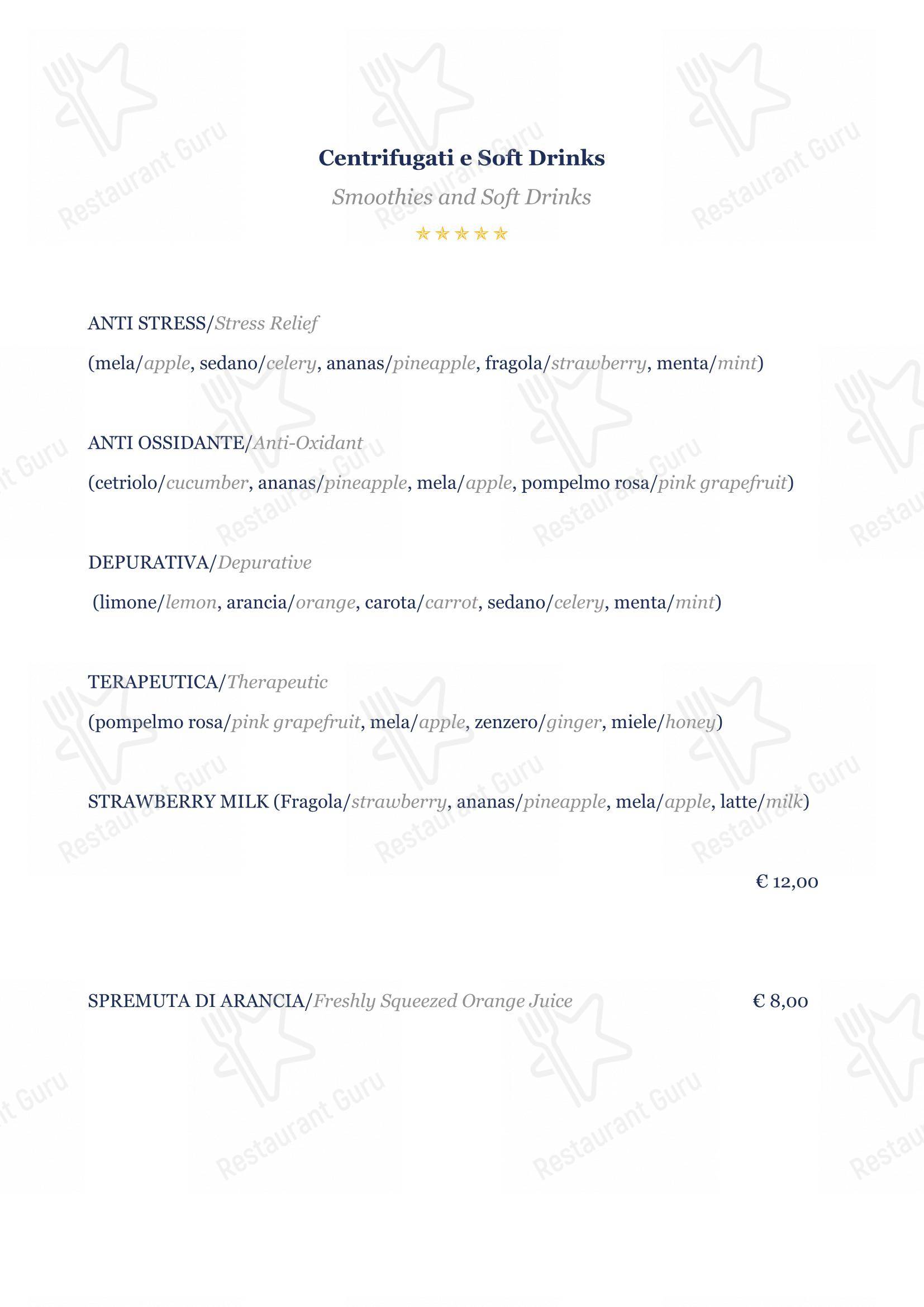 Основное меню per BV Quarry Rooftop Terrace Matera - Restaurant Garden Inn in Matera