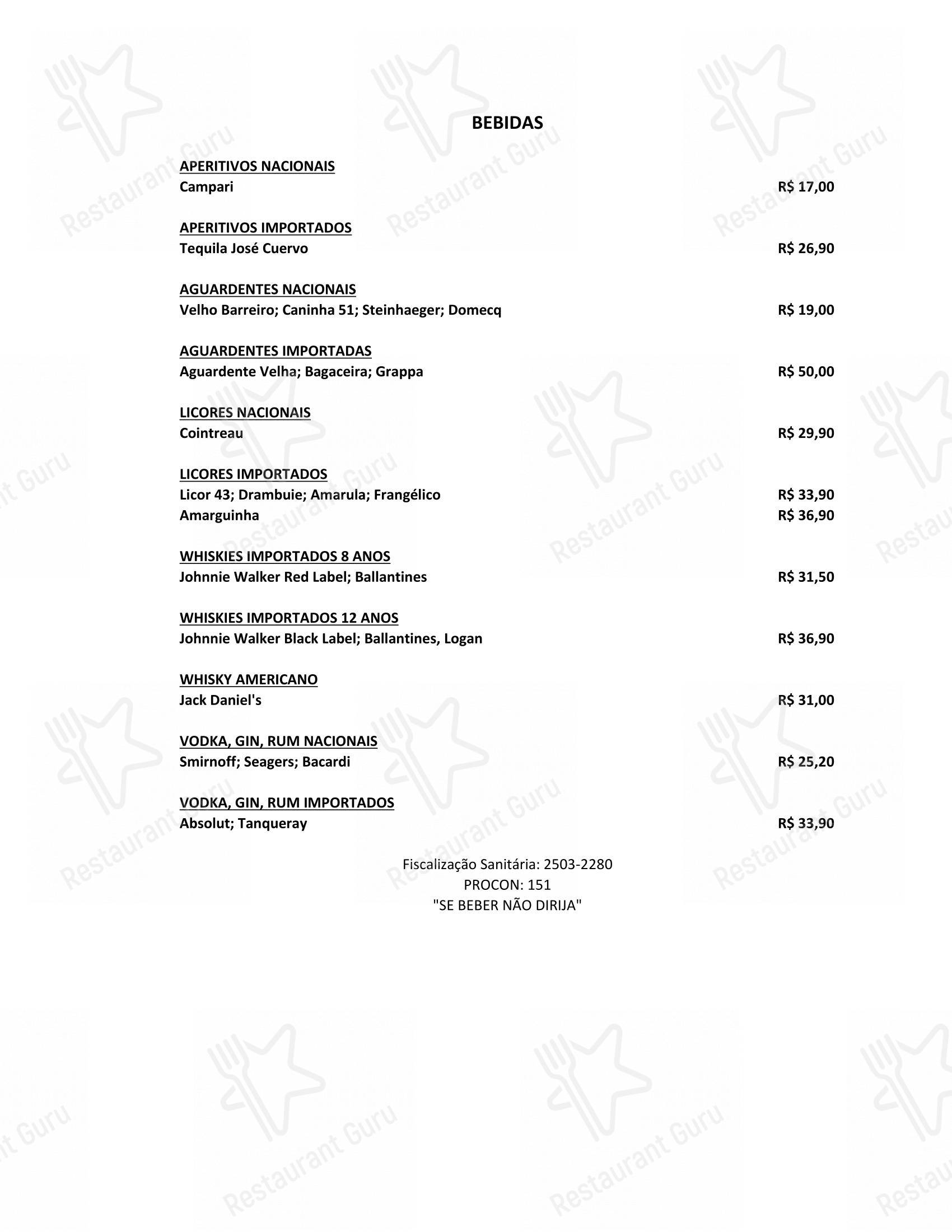 Cugine Restaurante - Menu