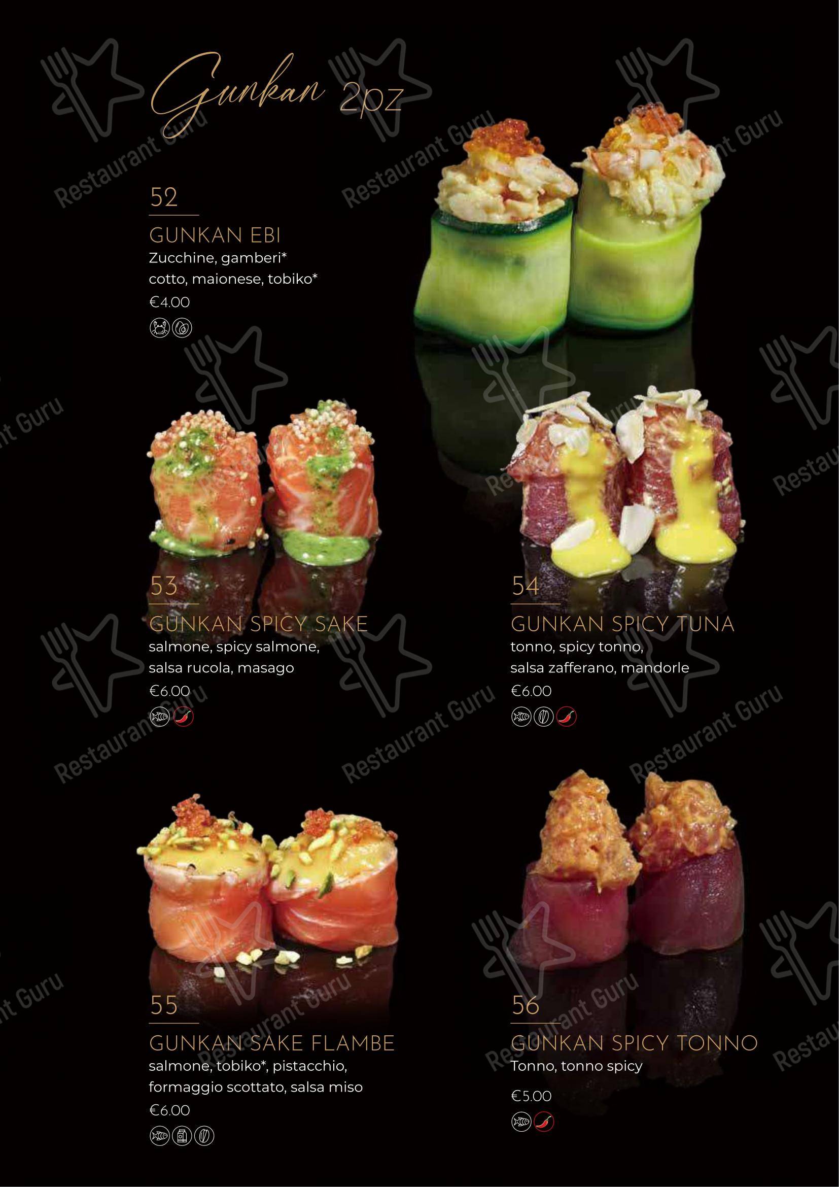 Menu di Ristorante Giapponese Hanami Parma - 菜单