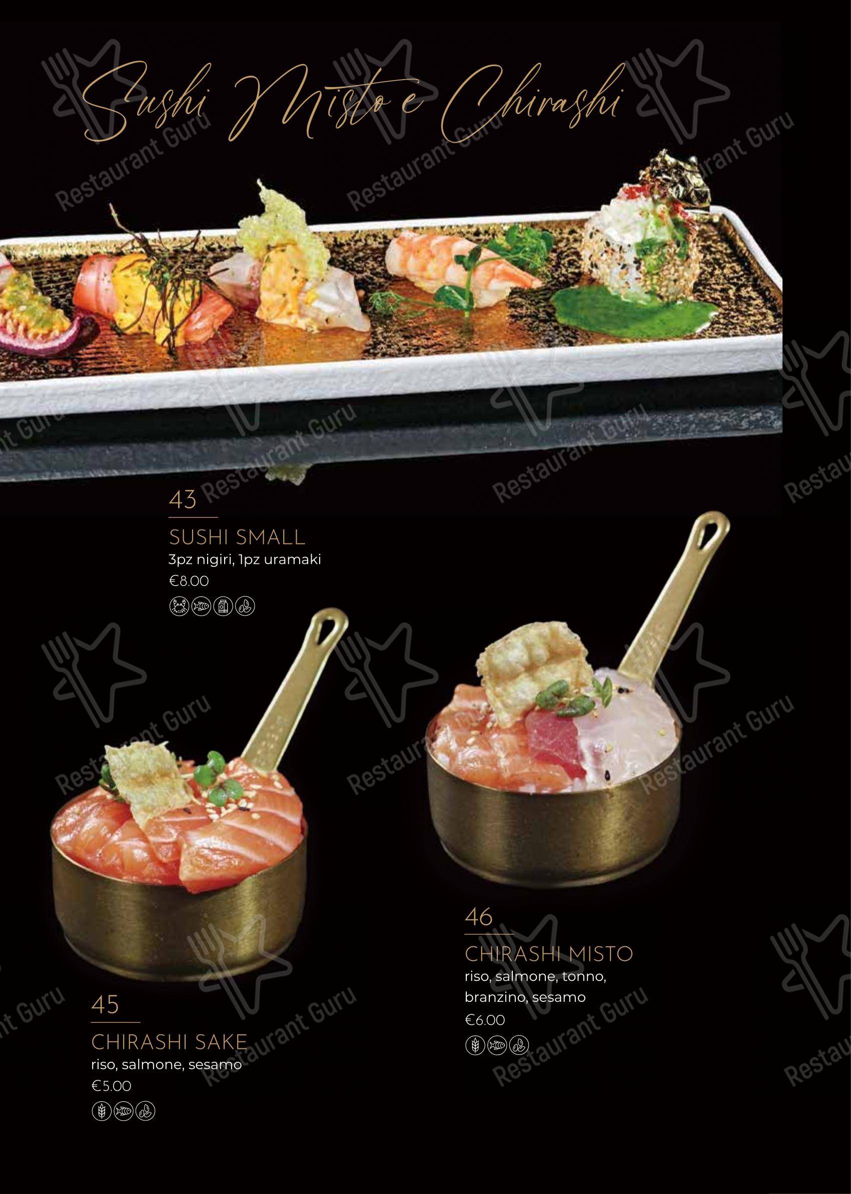 Menu bar per Ristorante Giapponese Hanami Parma in Parma