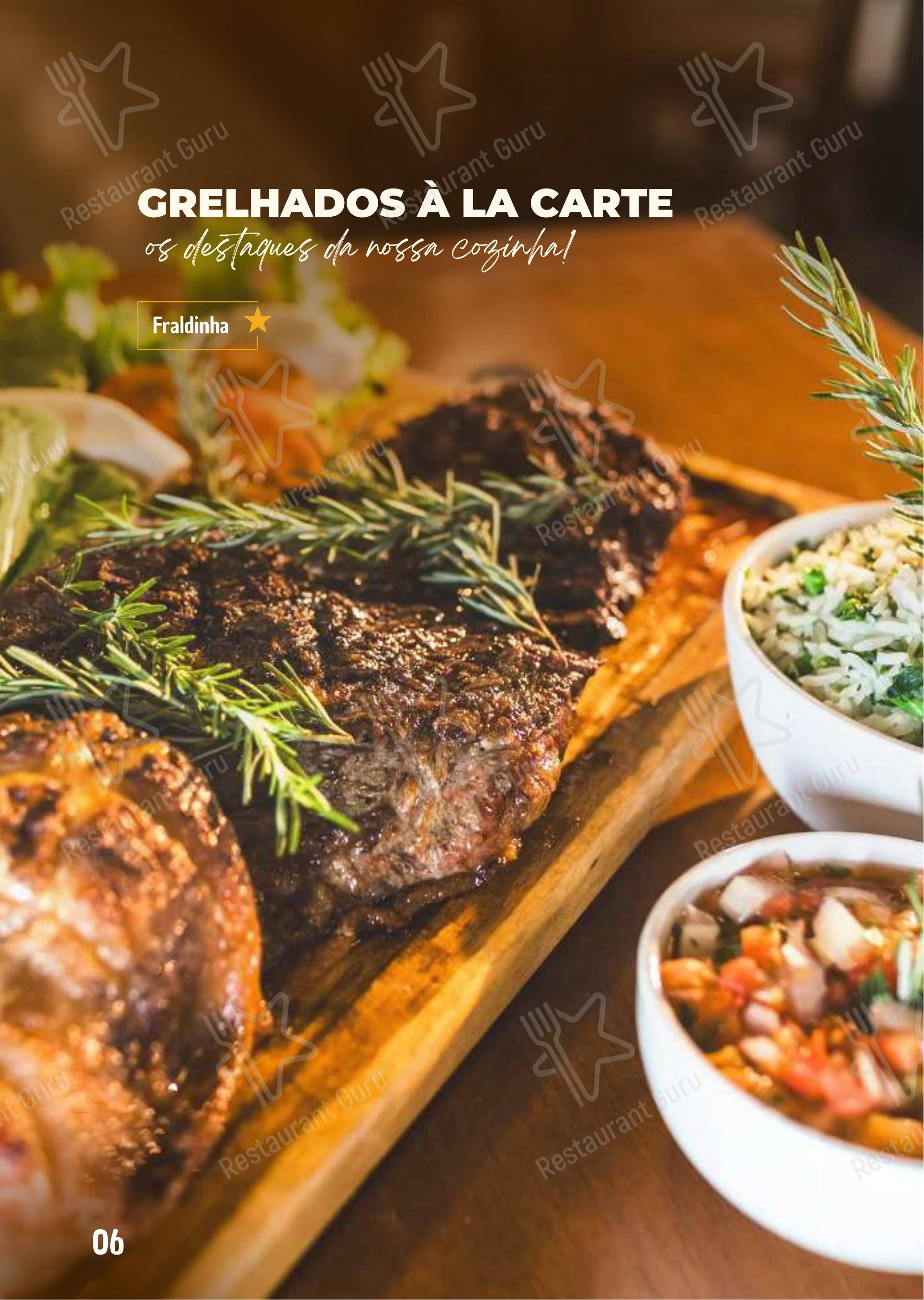 Menu para Seu Juca restaurante