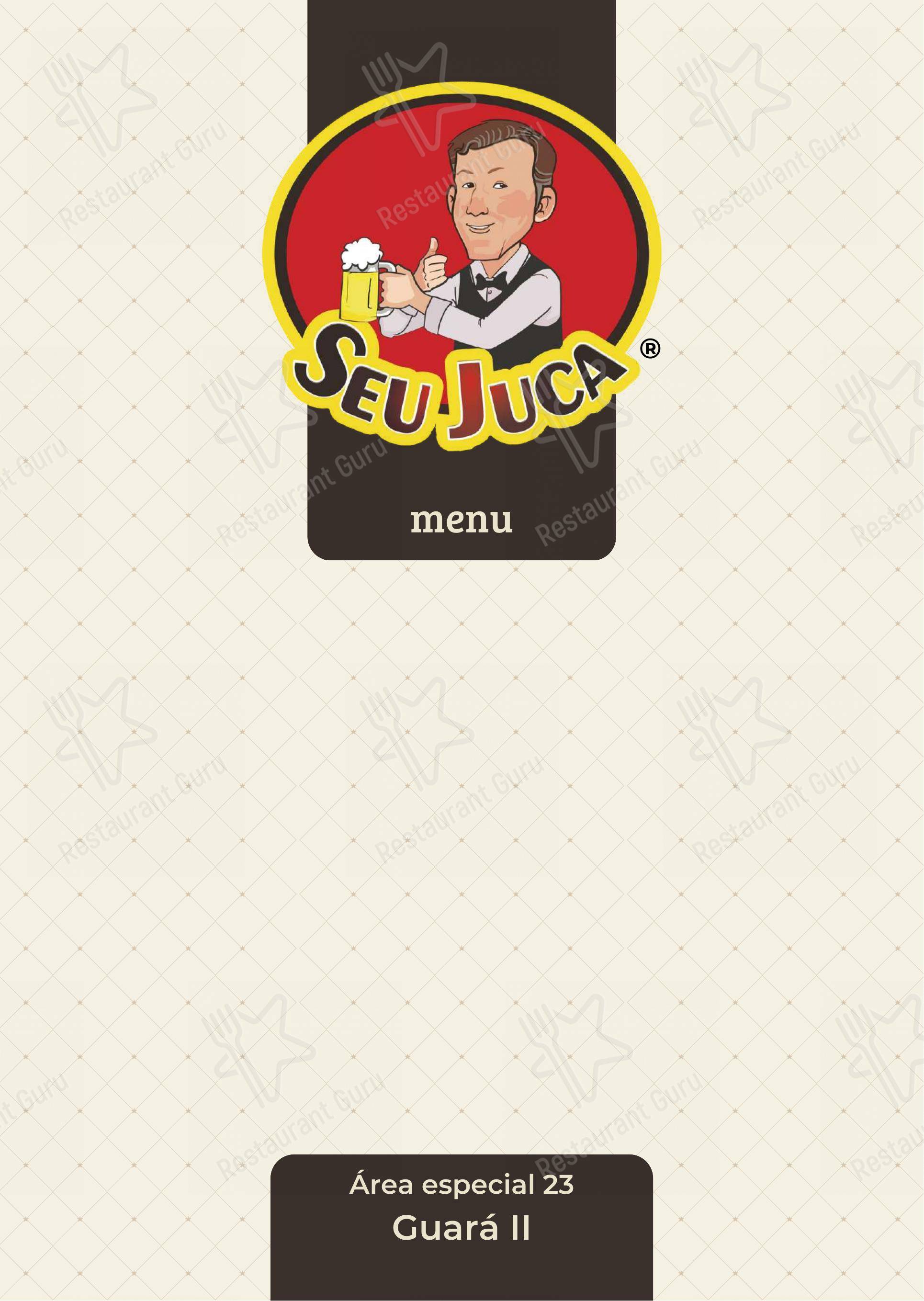 Menu para Seu Juca em Brasília