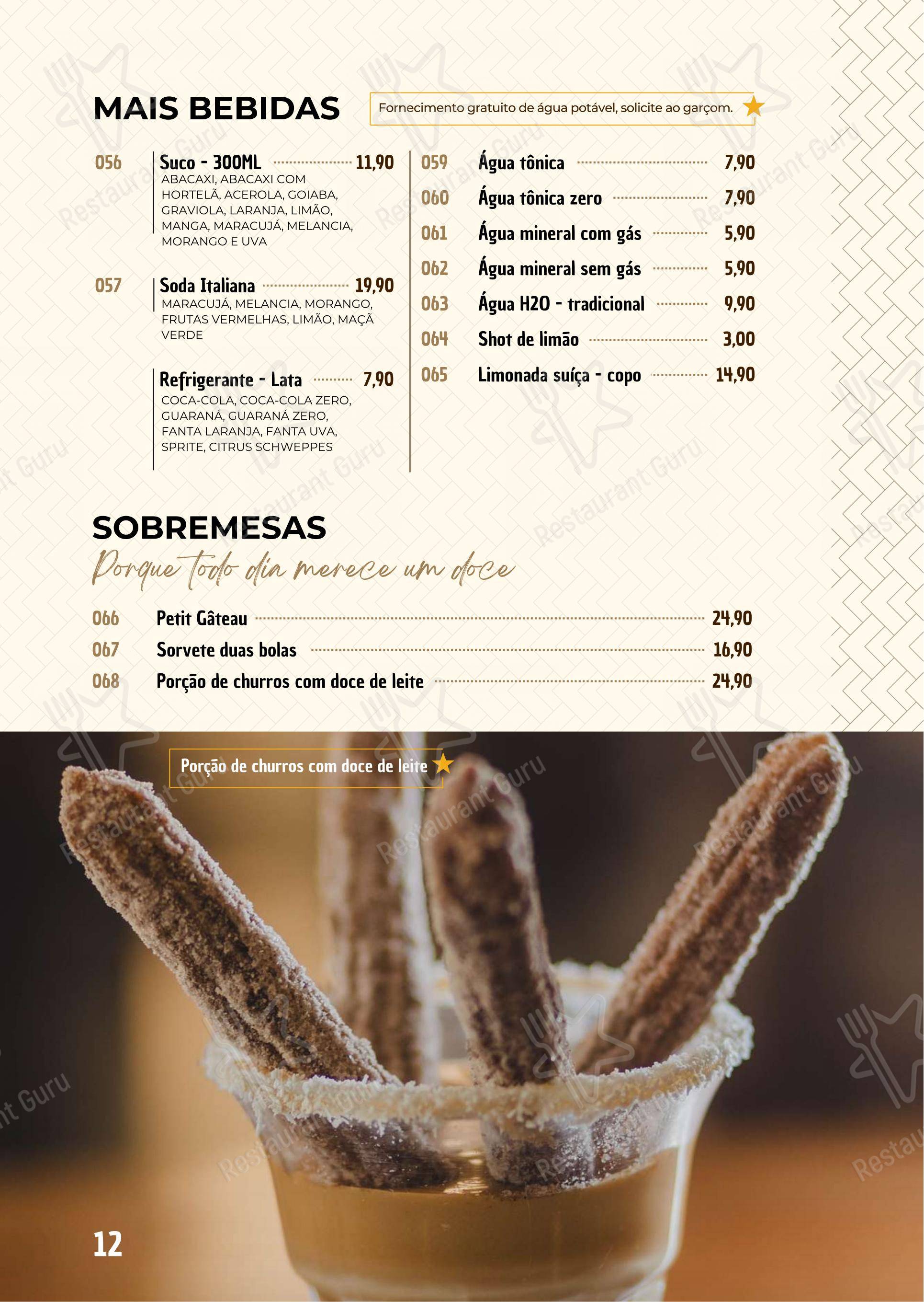 Seu Juca - Menu