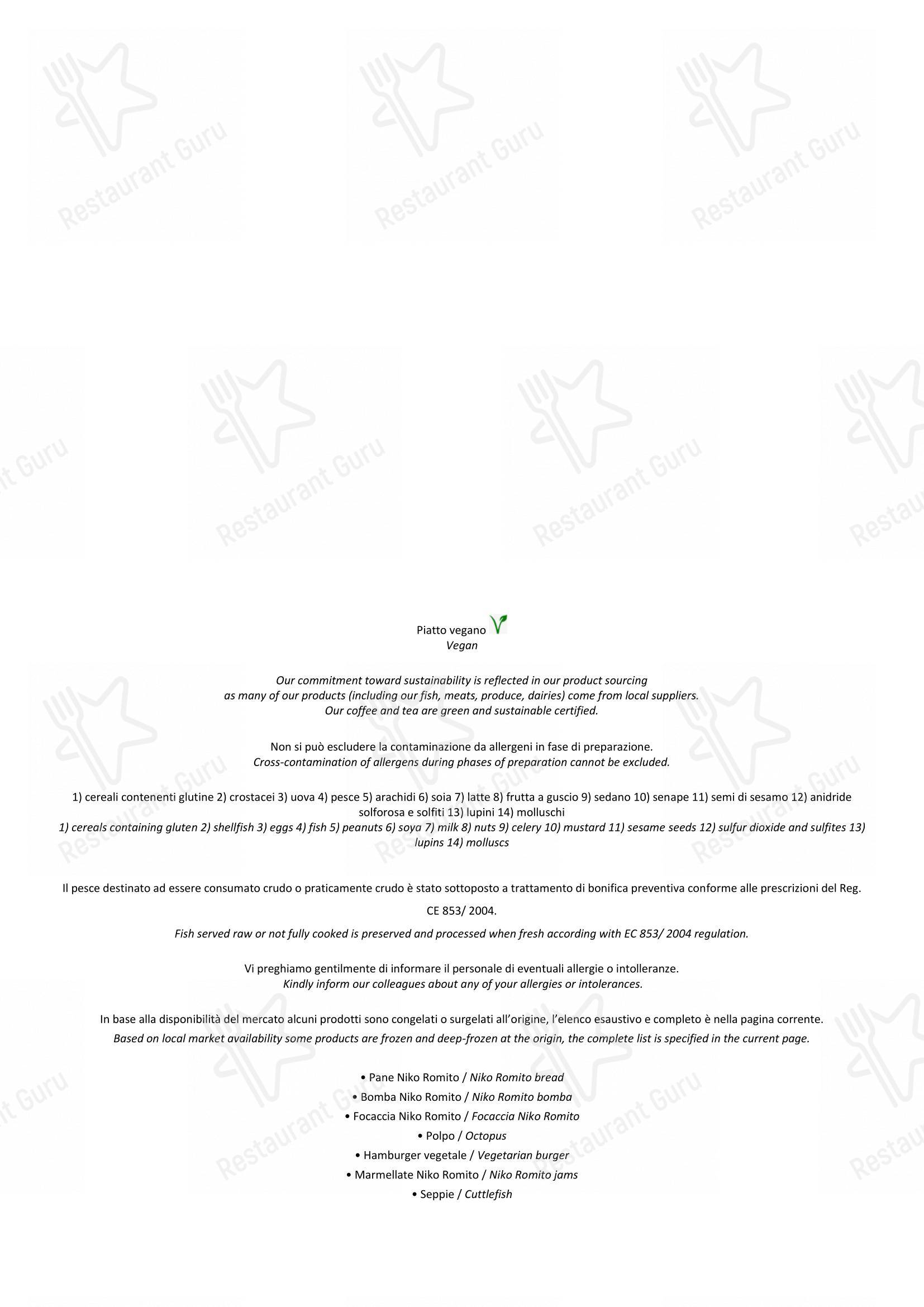 Menu di Il Caffè - Ночное меню