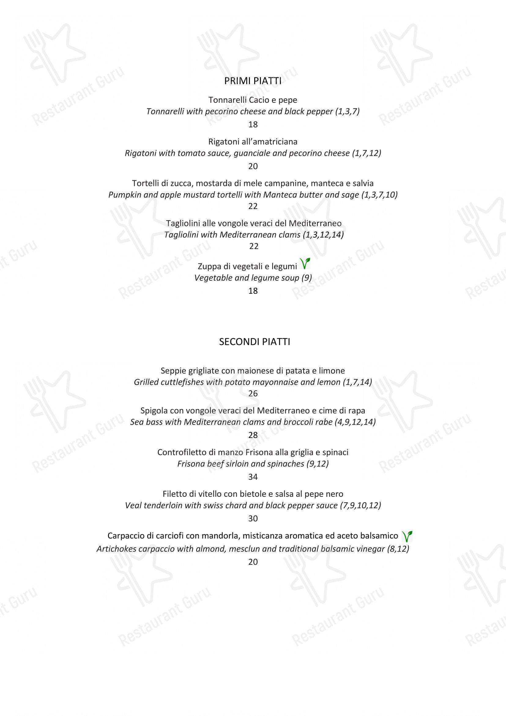 Menu di Il Caffè - Ночное меню