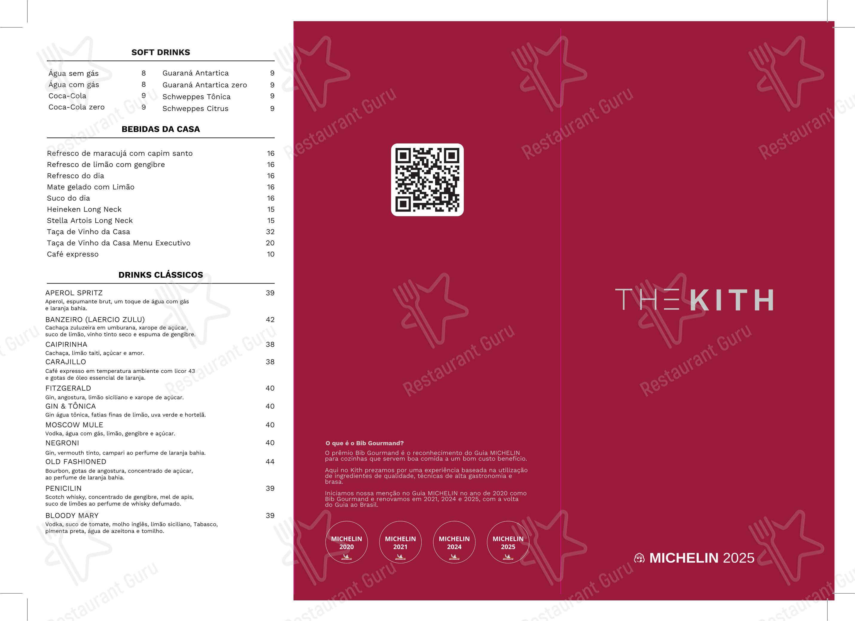 The Kith em São Paulo - 菜单