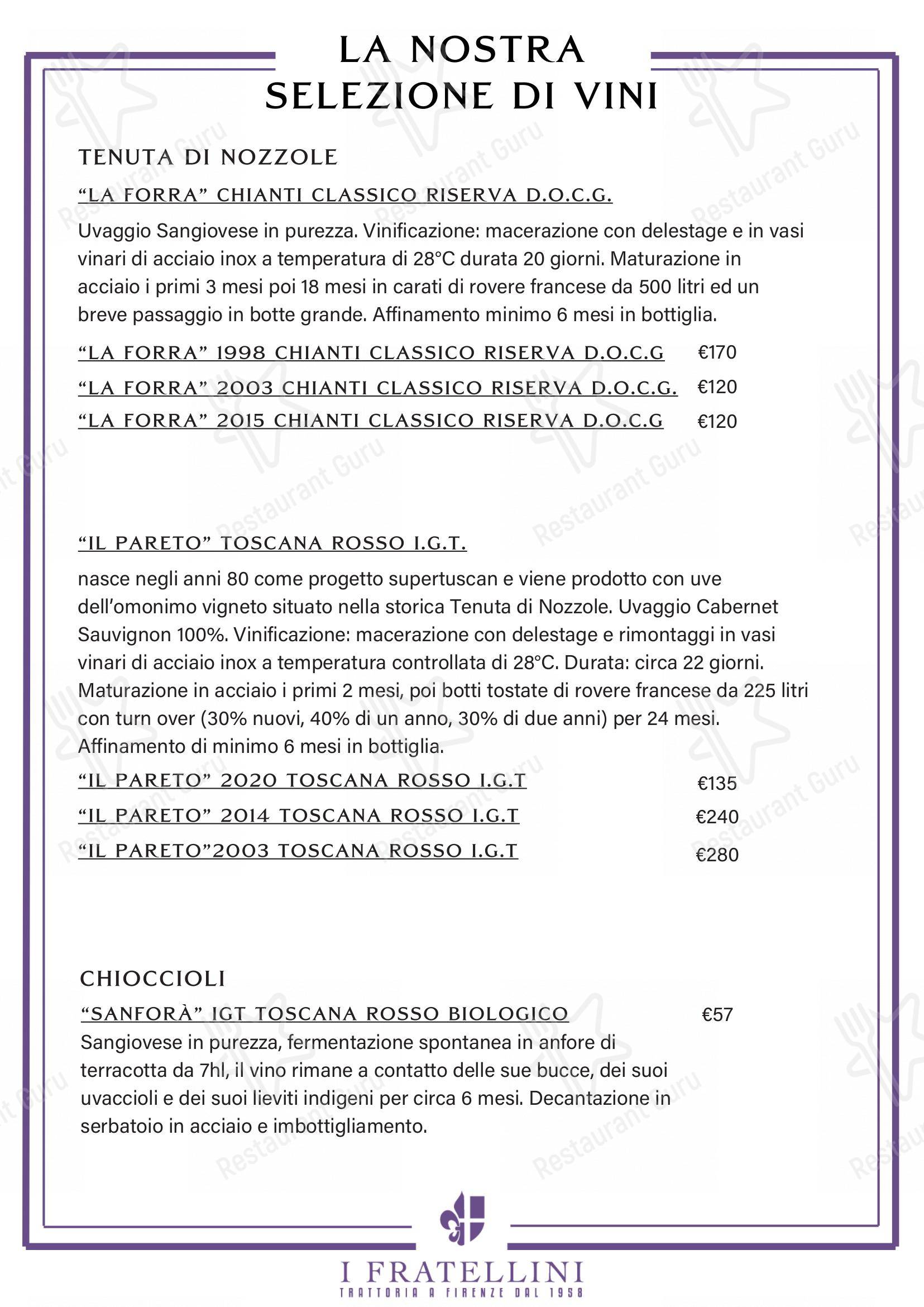 Детское per Trattoria i Fratellini in Firenze