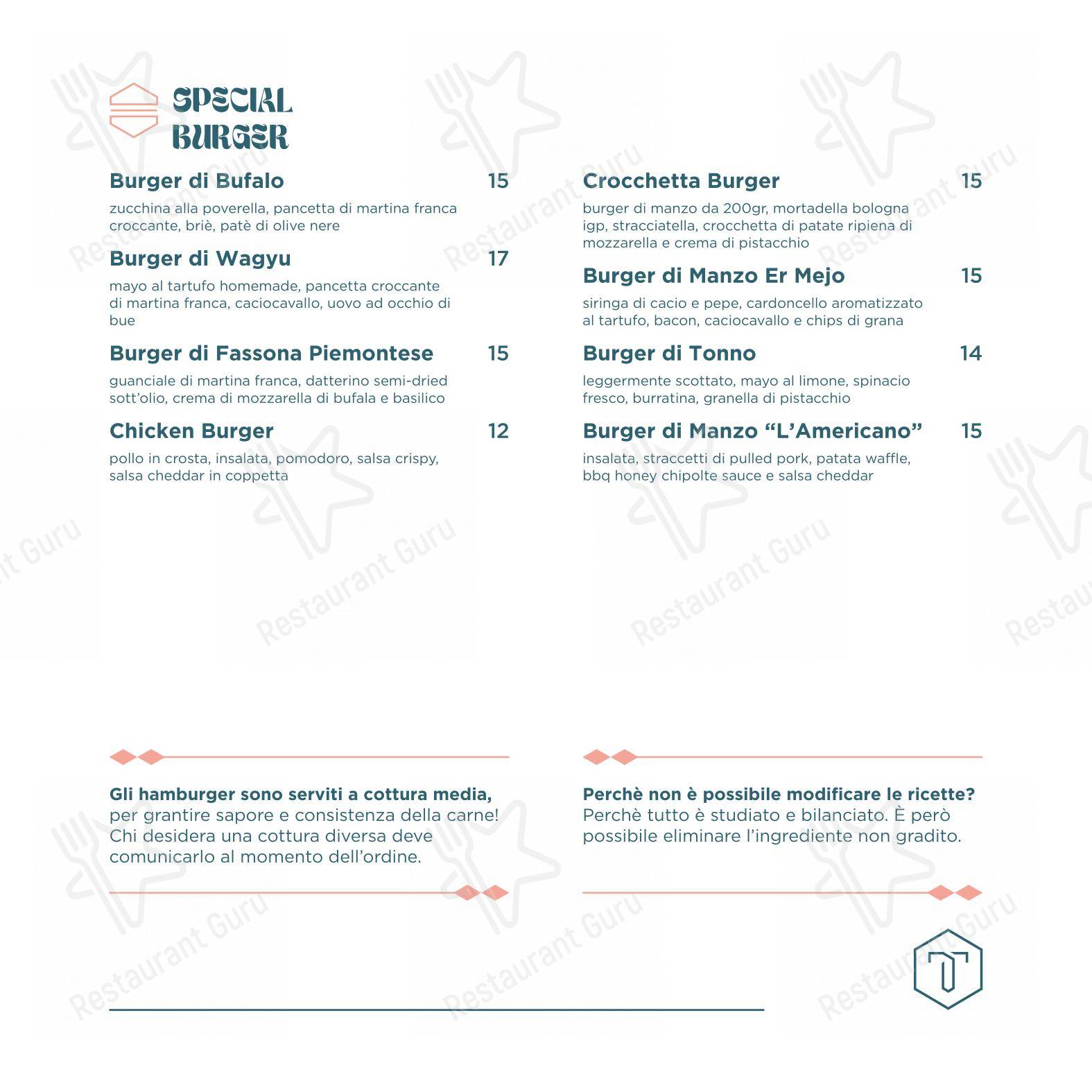 Menu per Truth - Mixology & Kitchen in Conversano