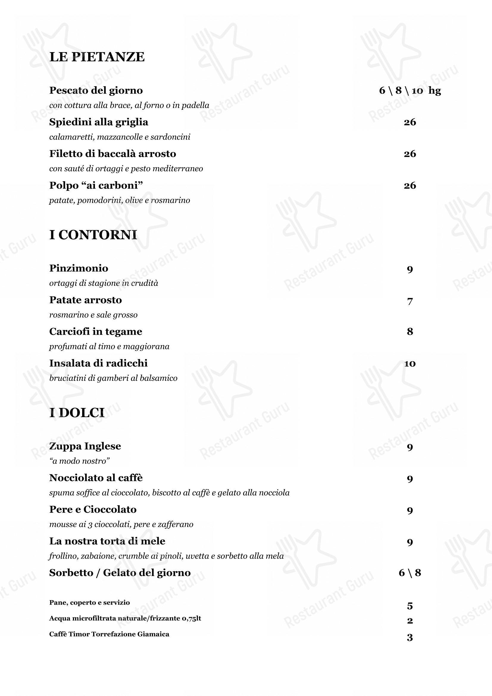 Veranda Ristorante in Cesenatico - Menu