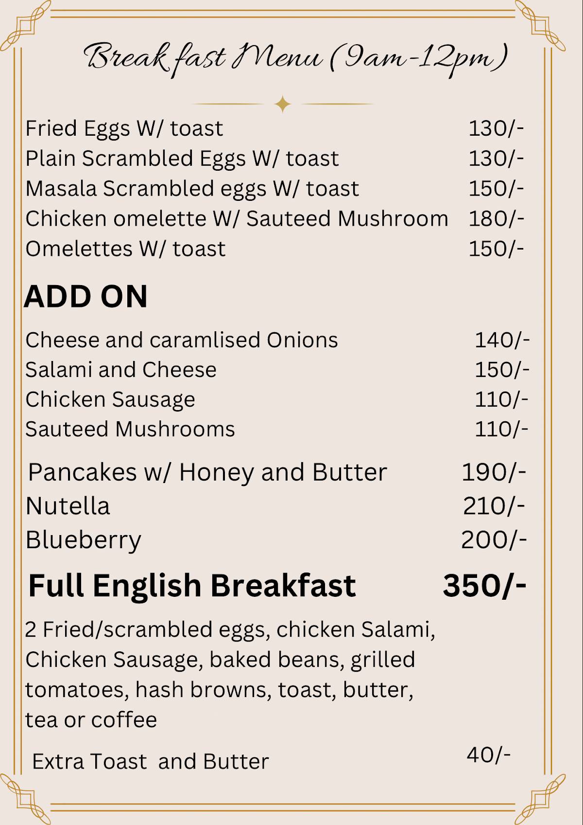 tonguemelts cakes & more Margao menu