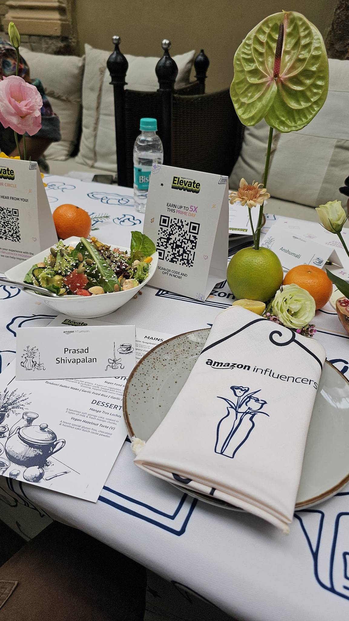 one8 Commune, Juhu menu