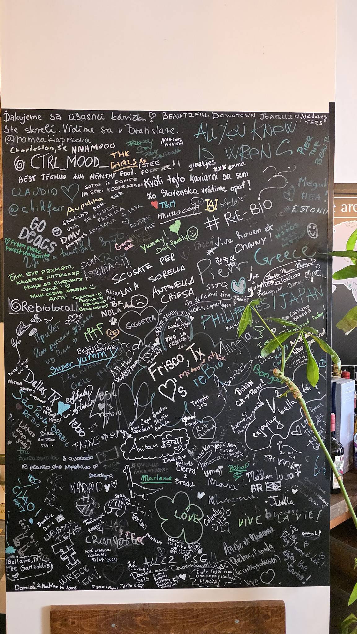 Menu di reLab local and organic 
