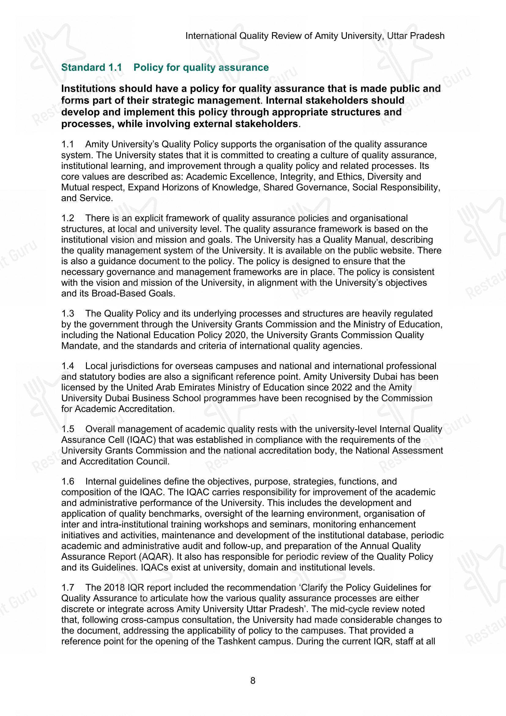 Amity University Canteen menu - 菜单