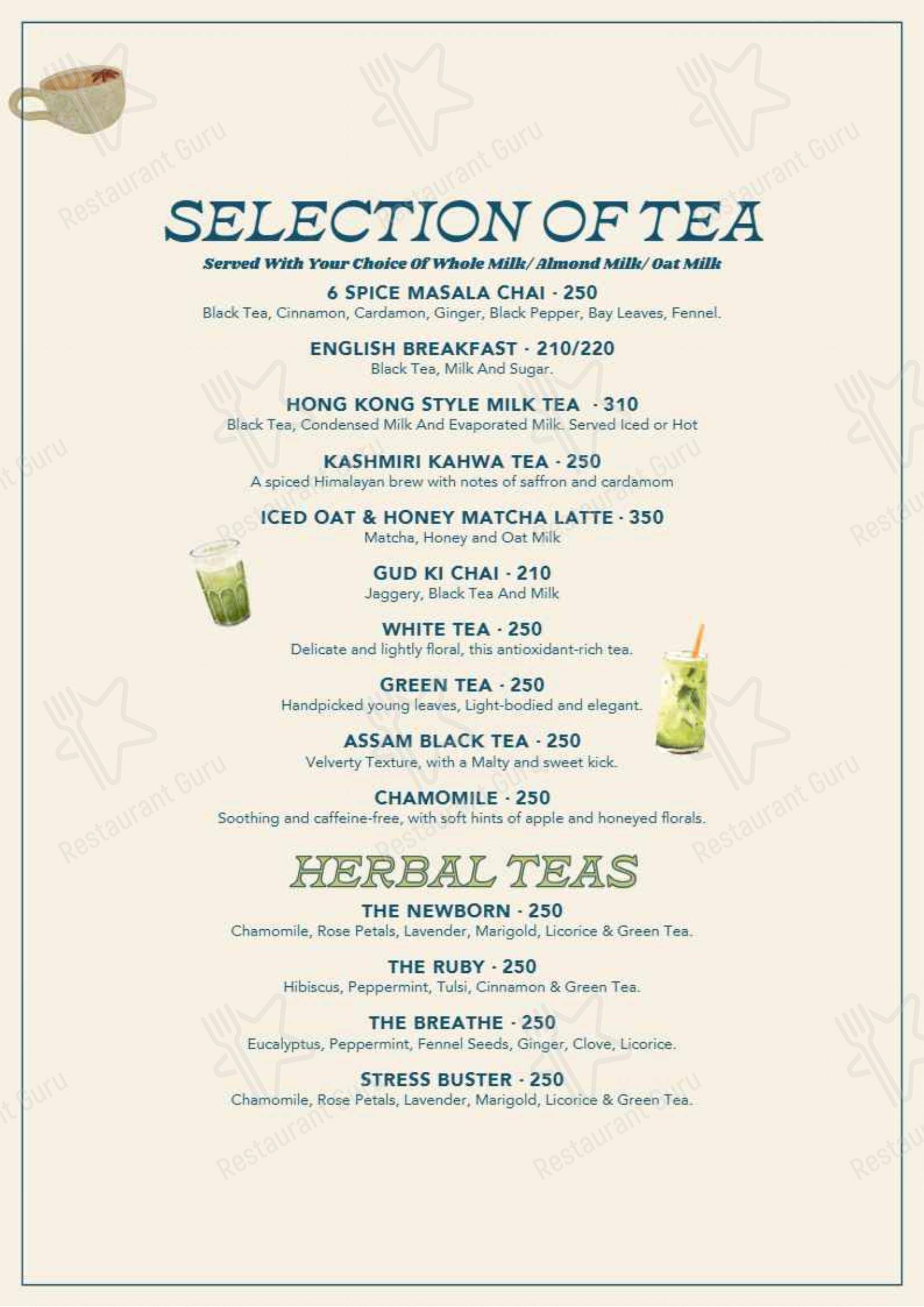 Menu for Anglo Indian Cafe in Lonavala